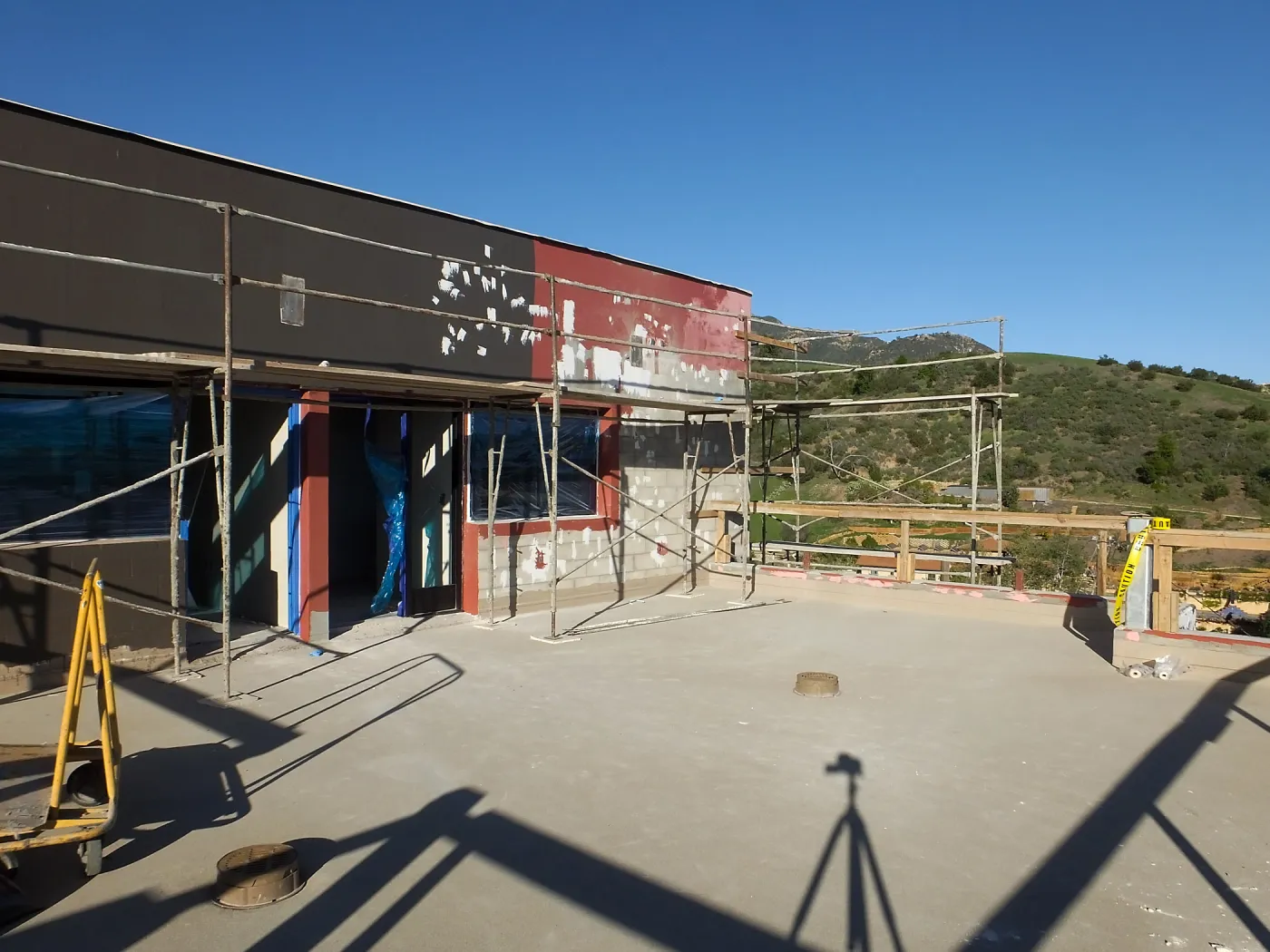 Pritzlaff Conservation Center Construction, looking northeast across deck