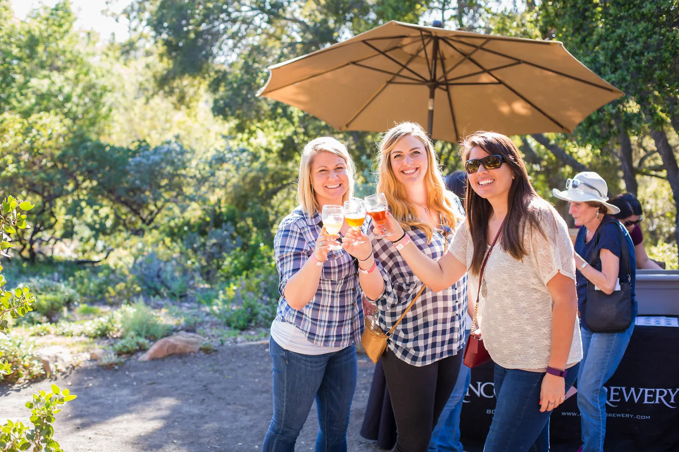 2016 Santa Barbara Beer Garden Event, Hilary Schroeder, Lauryn Lesovsky, Kimi Wong