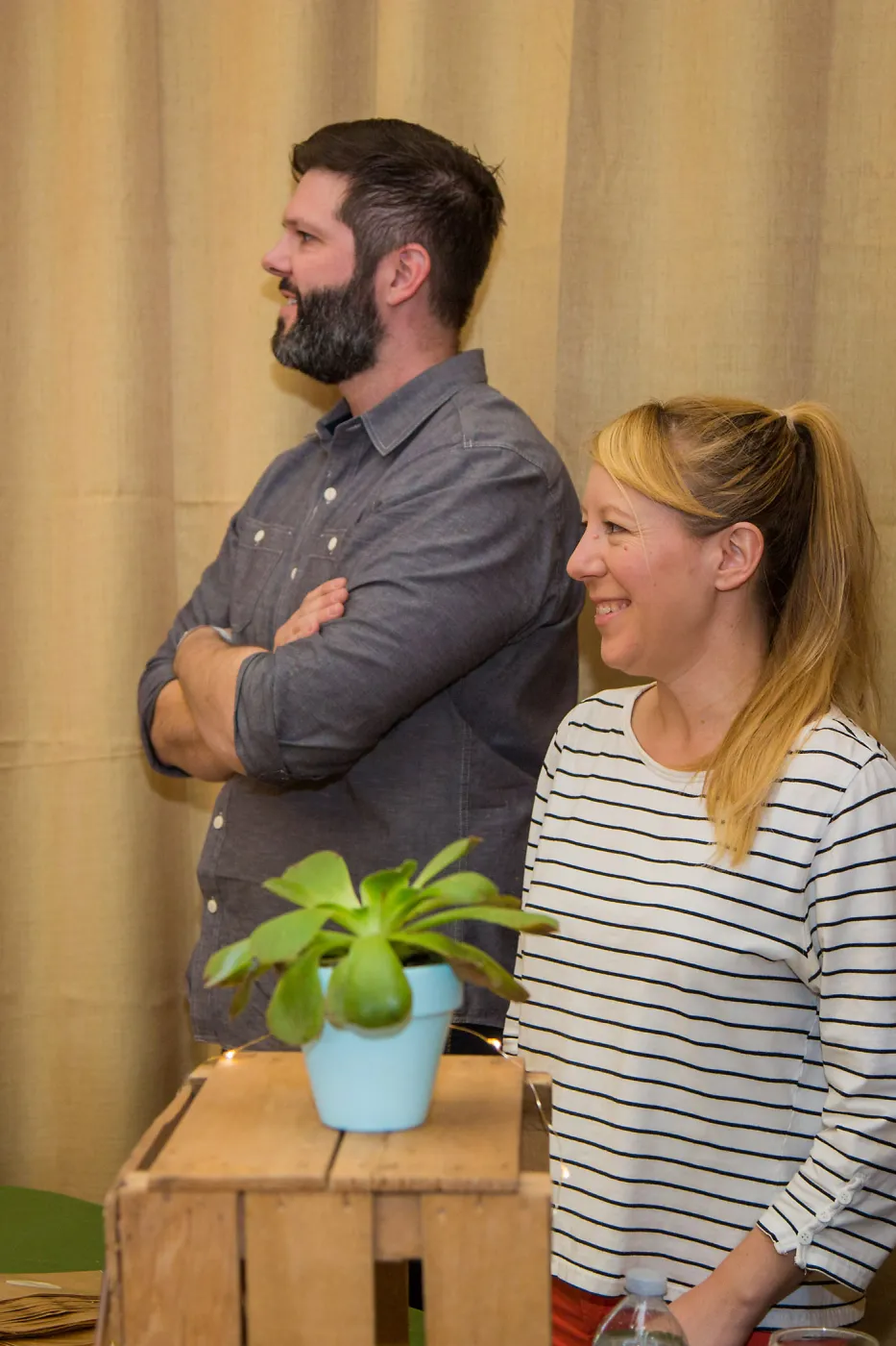 2016 Santa Barbara Beer Garden Event, VIP lounge, Pretzel Guild, Larissa and Nick