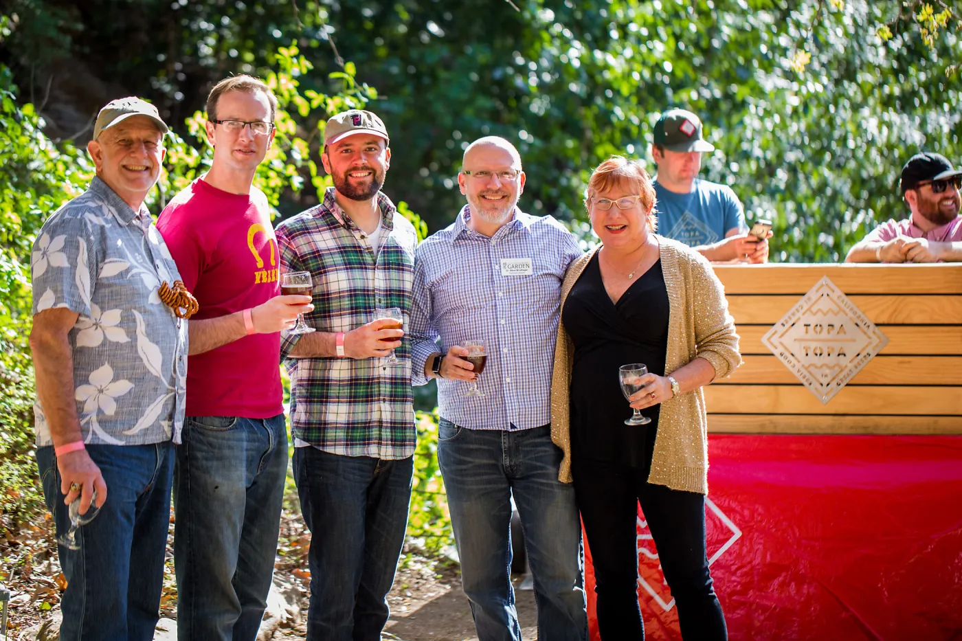 2016 Santa Barbara Beer Garden Event, Kent Porter, _,_, Steve Windhager, Pamme Mickelson