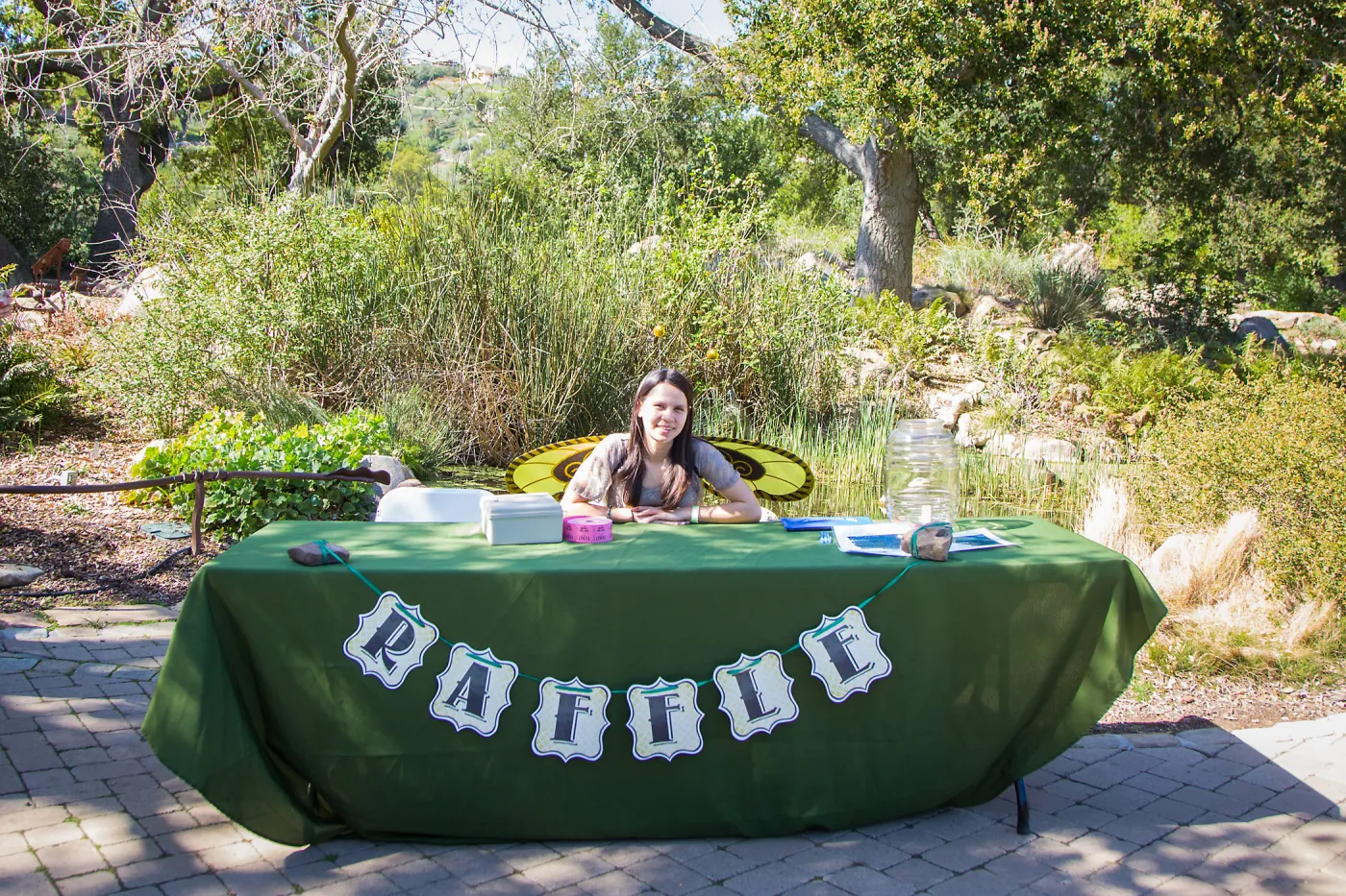 2016 Santa Barbara Beer Garden Event, raffle table