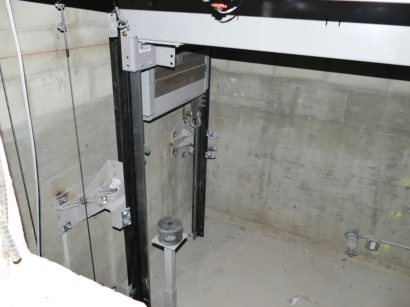 Pritzlaff Conservation Center Construction, elevator pit