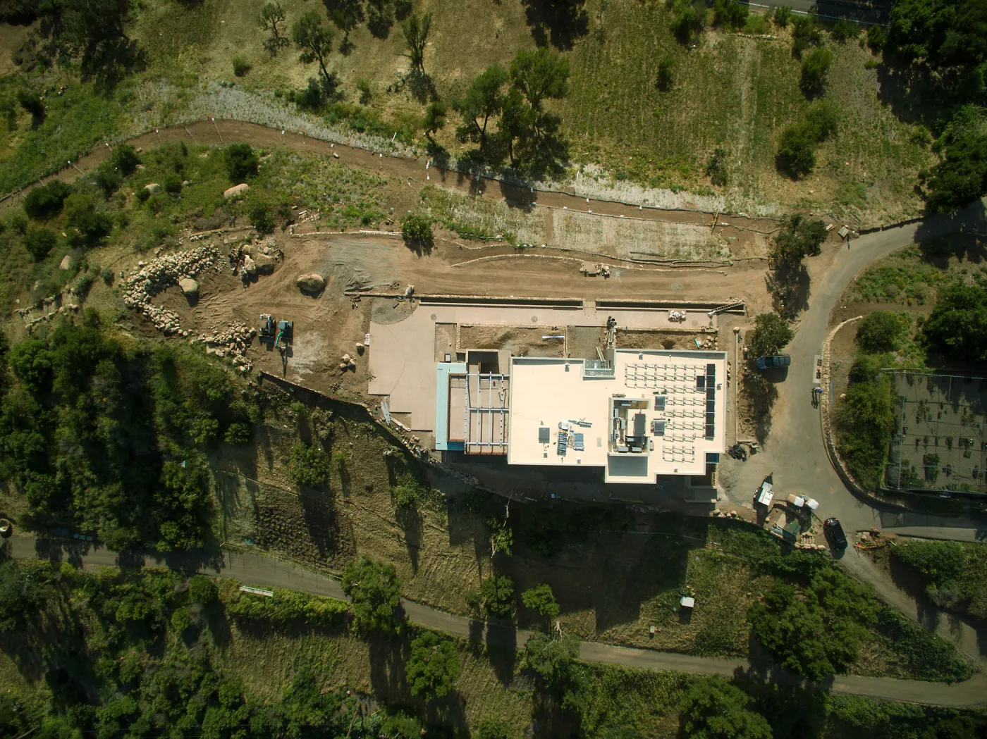 Pritzlaff Conservation Center Construction, aerial view