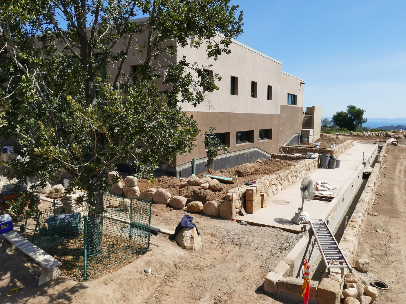Pritzlaff Conservation Center Construction, Exterior looking southeast