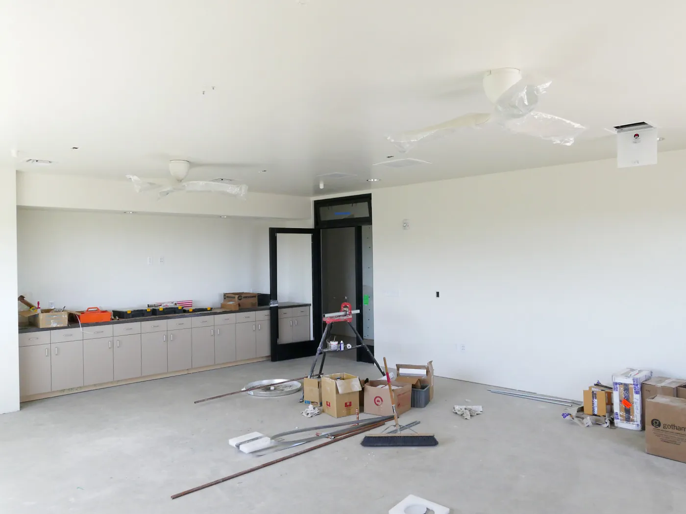 Pritzlaff Conservation Center Construction, looking northeast across Conference/Training area