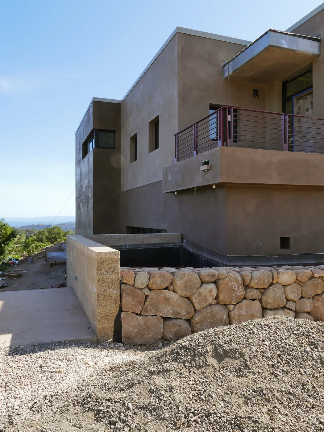 Pritzlaff Conservation Center Construction, looking south across east face
