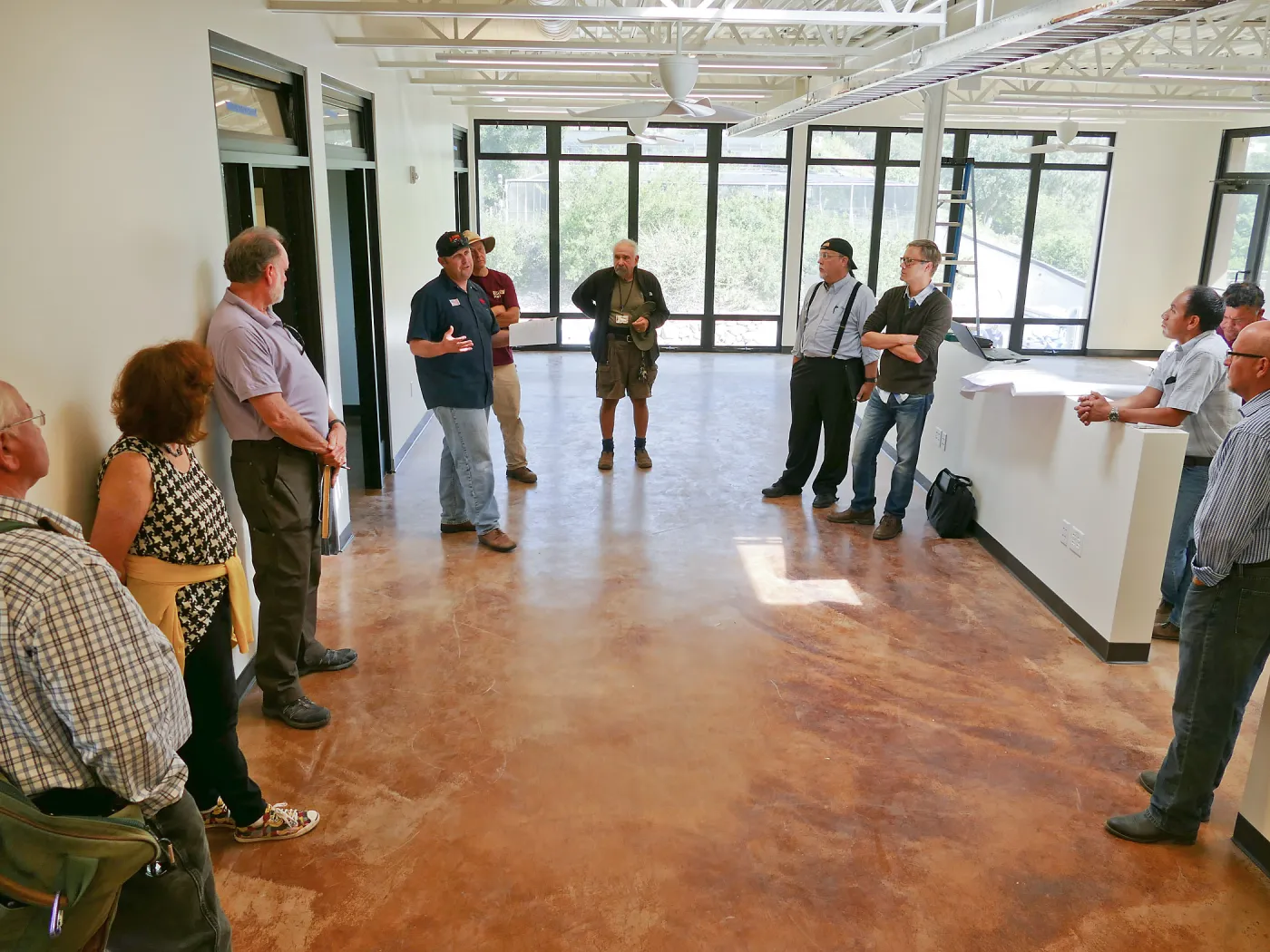 Pritzlaff Conservation Center building systems orientation for SBBG staff