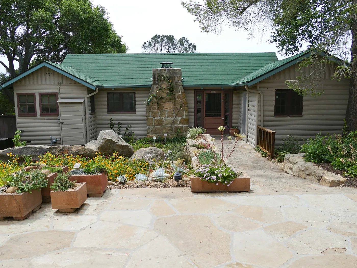Home Demonstration Garden Renovation, view 2, north side of Cottage
