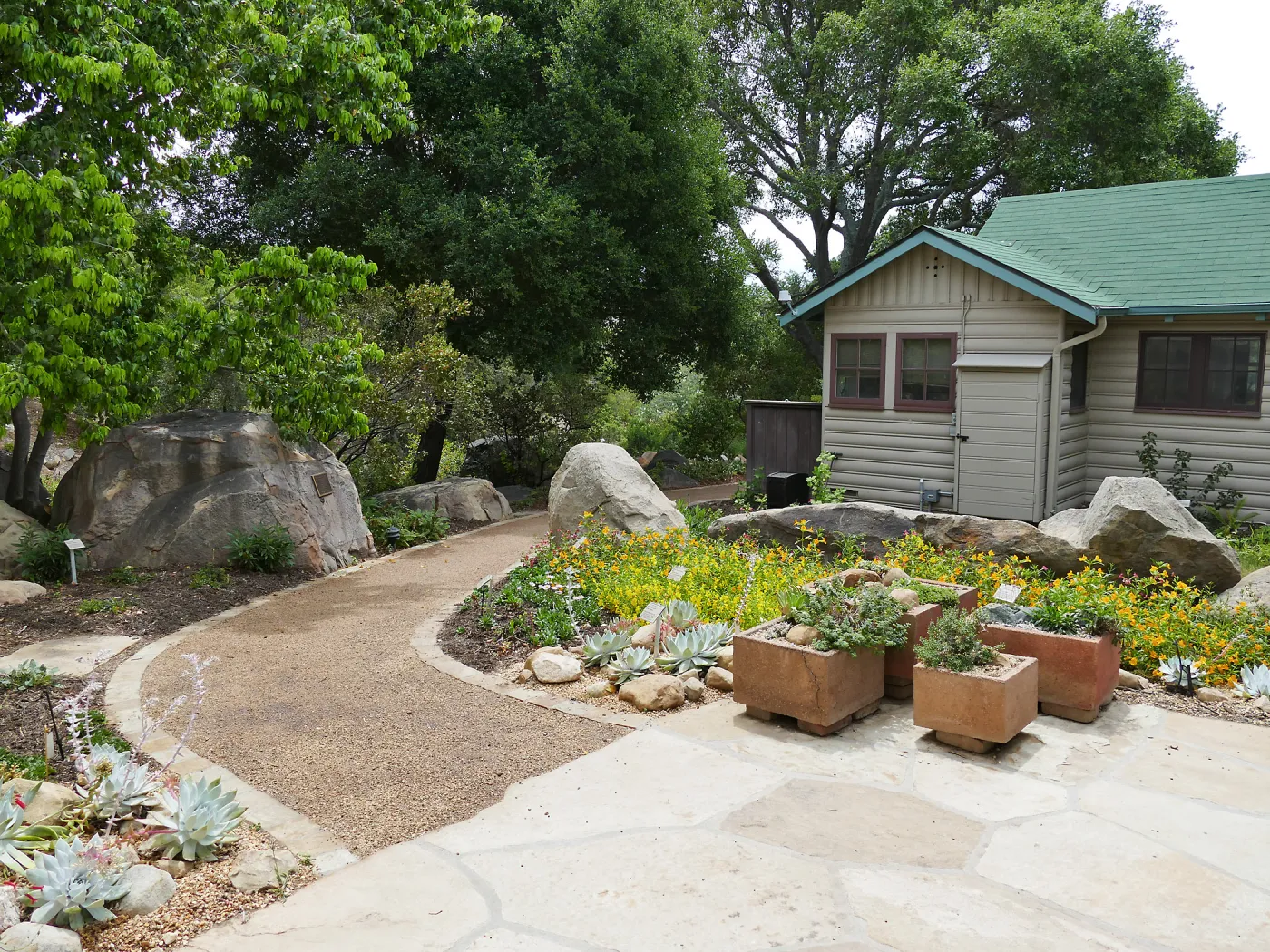 Home Demonstration Garden Renovation, view 3, north side of Cottage