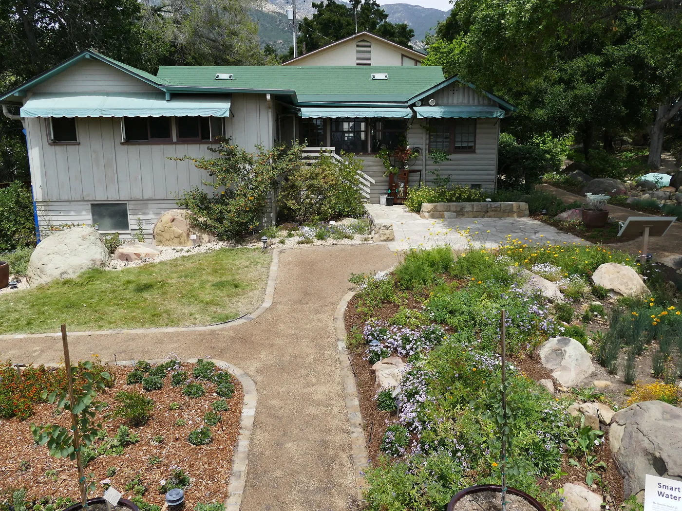 Home Demonstration Garden Renovation, view 23, south side of Cottage