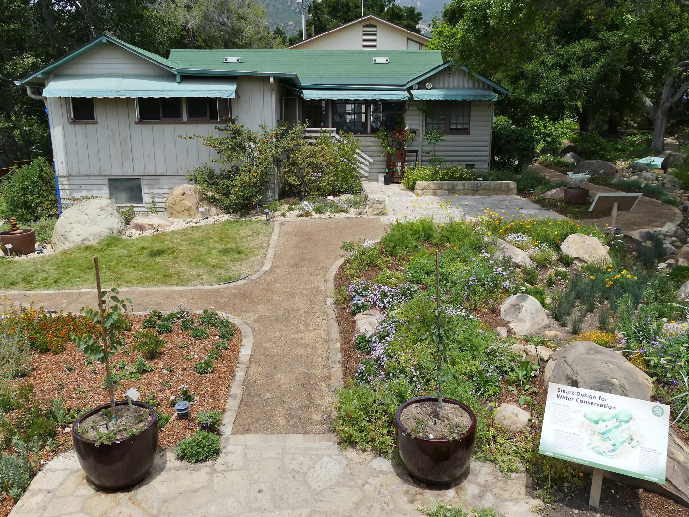 Home Demonstration Garden Renovation, view 23, south side of Cottage