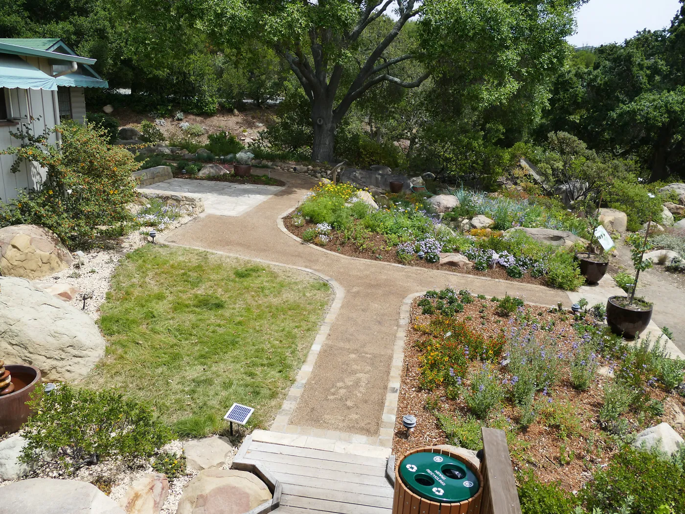 Home Demonstration Garden Renovation, view 29, looking east from deck