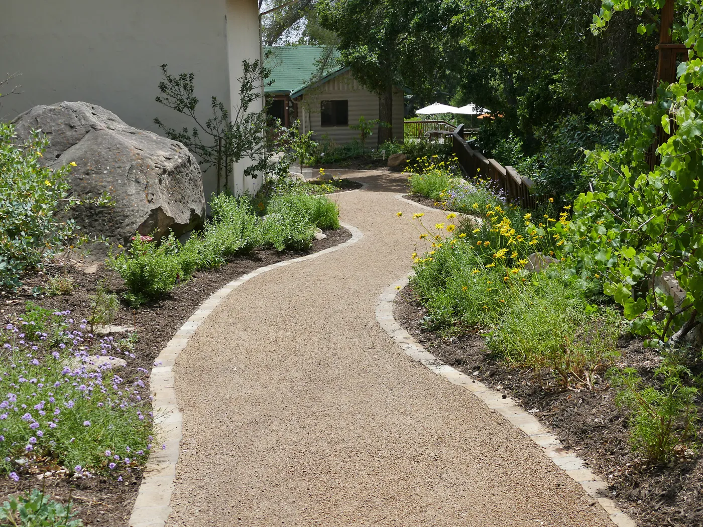 Home Demonstration Garden Renovation, Eco-Pave path west of Herbarium