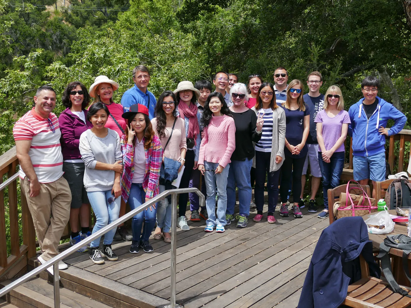 UCSB visiting researchers, scholars and their families visiting SBBG as part of the UCSB-OISS English Conversation Program