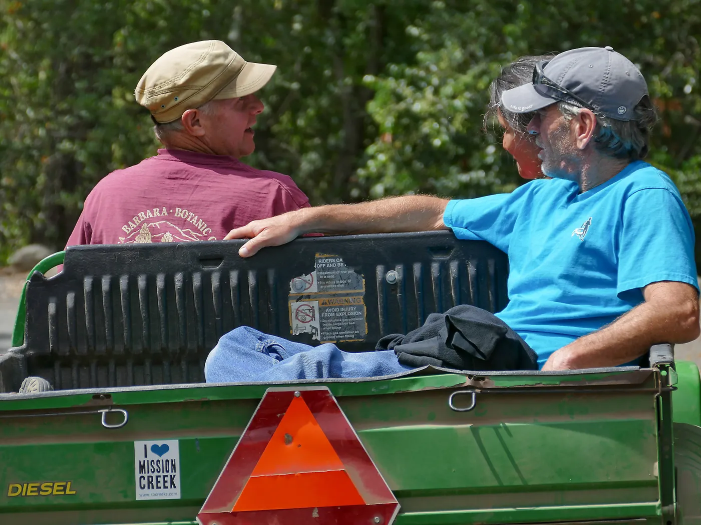 Staff and volunteer in Gator
