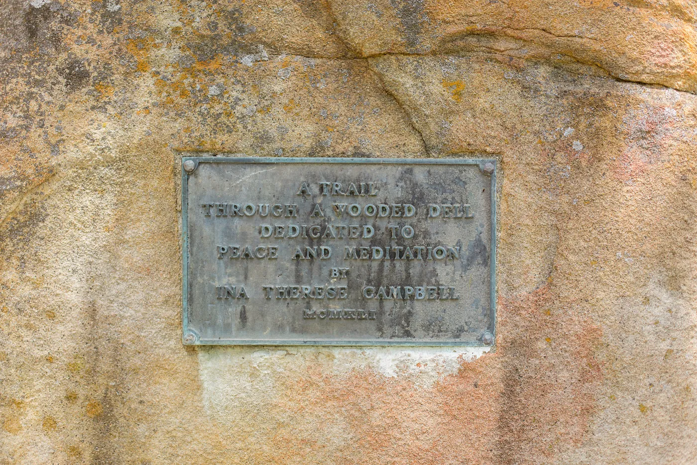Campbell Trail Plaque