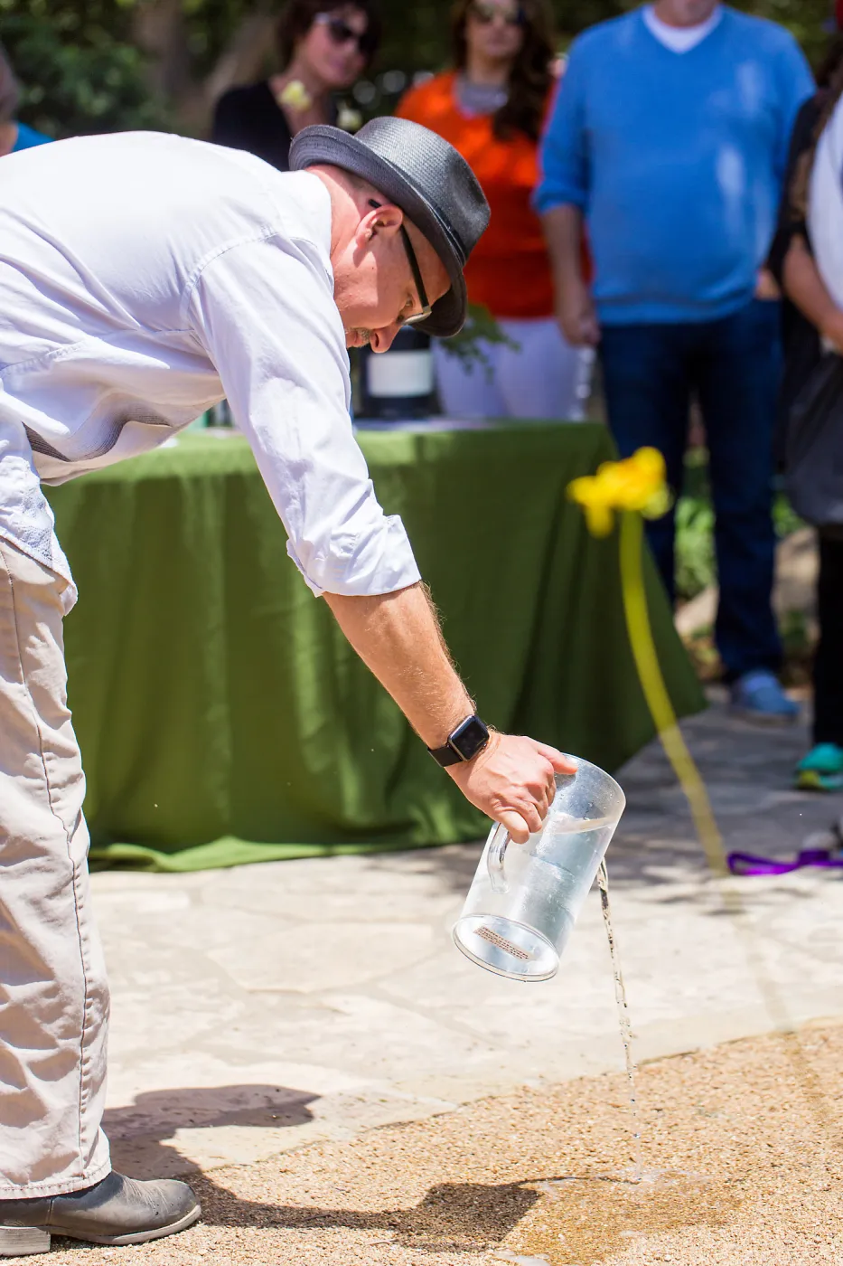 Cultivating the Wild: Native Gardens Tour and 90th Birthday Celebration, Steve Windhager demonstrating Eco-Pave