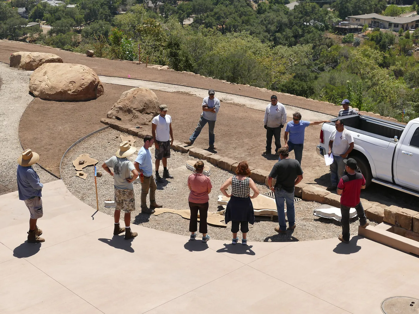 Arrival of Channel Island Sculptures
