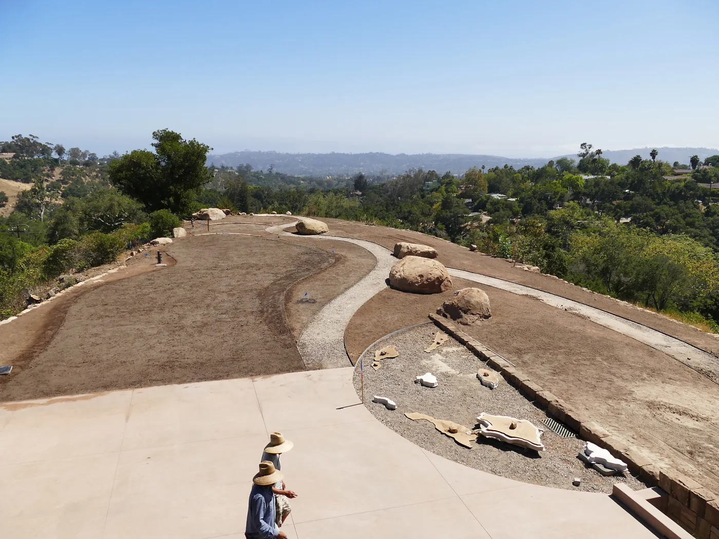 Island View Garden Installation, view looking southwest from Pritzlaff Conservation Center Deck