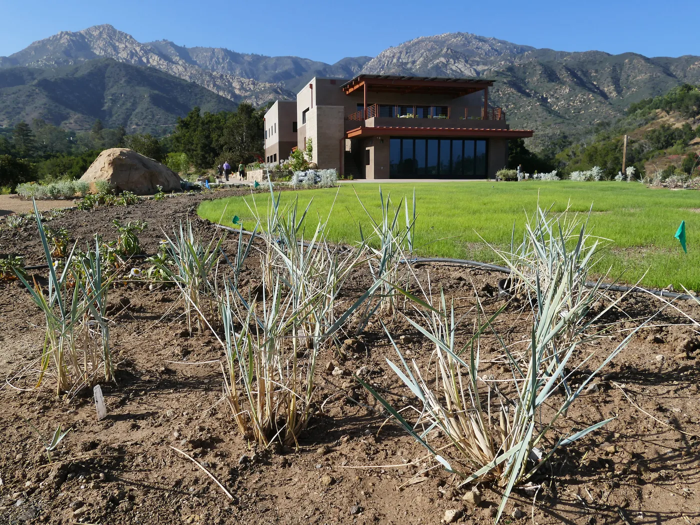Pritzlaff Conservation Center looking north from the Island View Garden