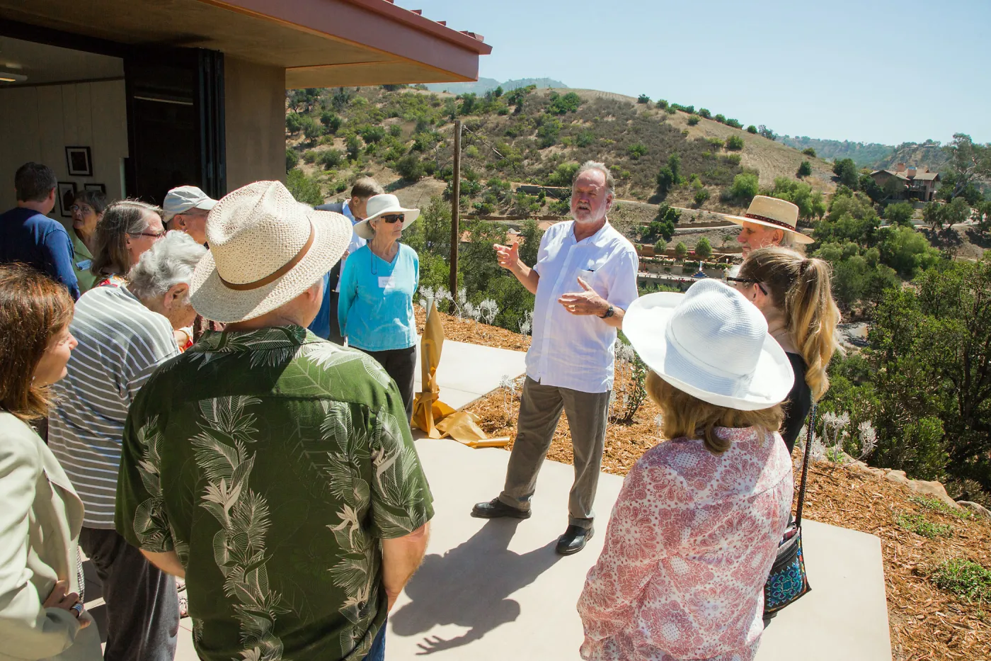 Pritzlaff Conservation Center Ribbon Cutting Celebration, Doug Singletary leading a tour