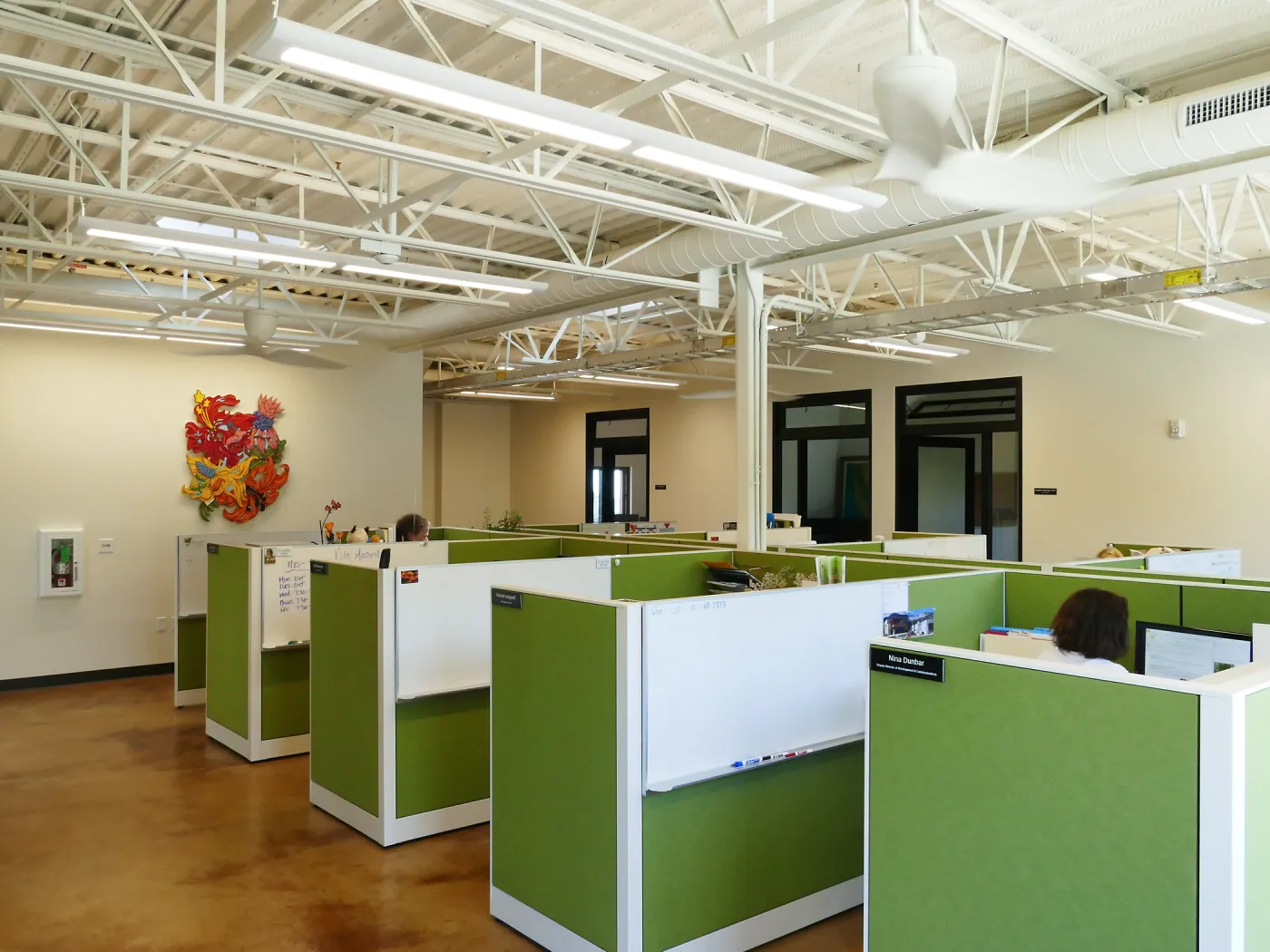 Pritzlaff Conservation Center Construction, looking southwest across Administrative office area