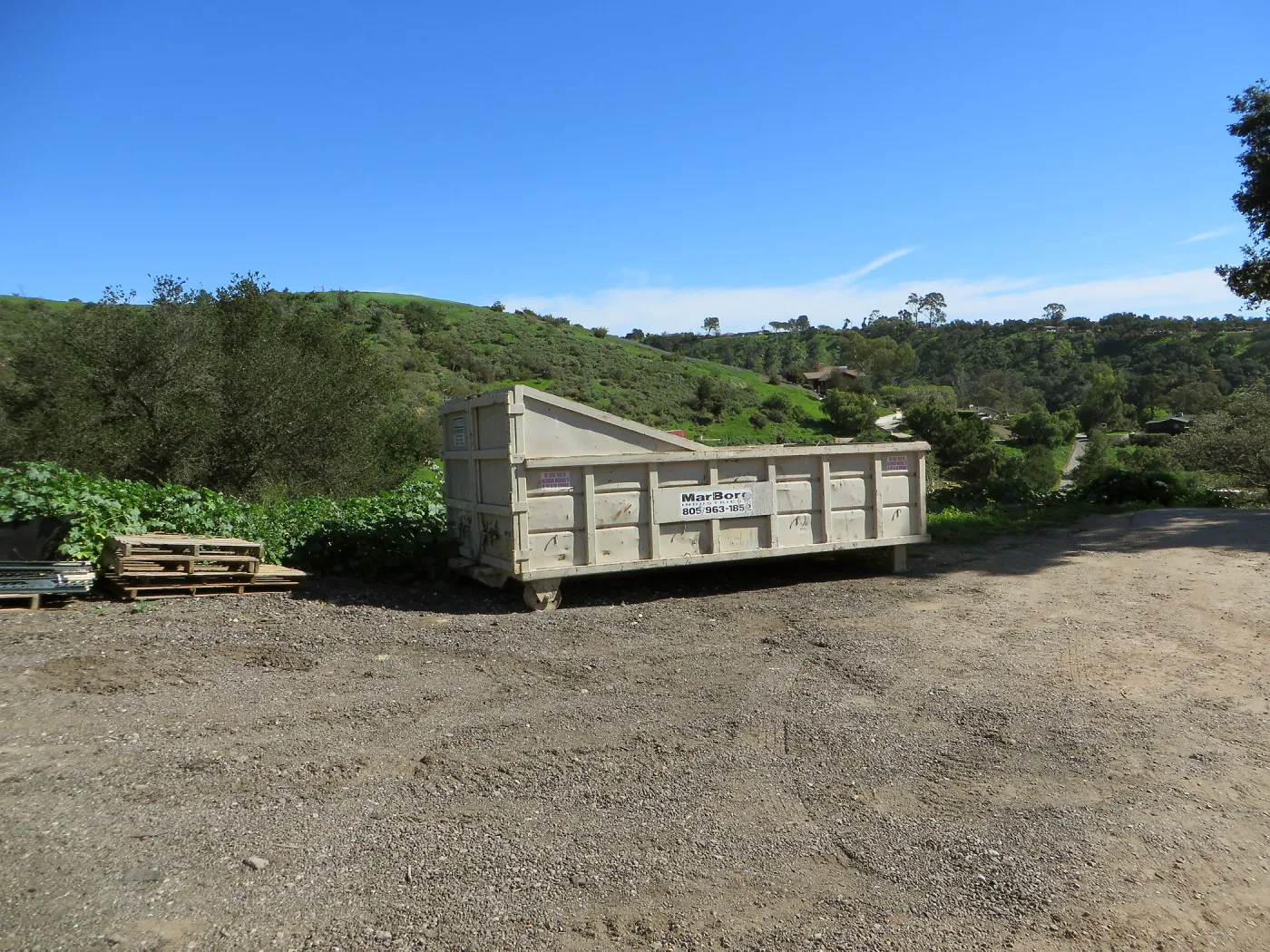 Upper parking lot during construction