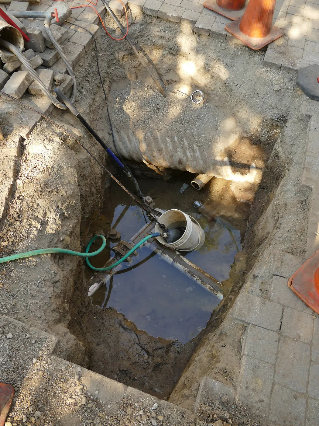 Valve replacement, 4-inch water line, just west of entry kiosk