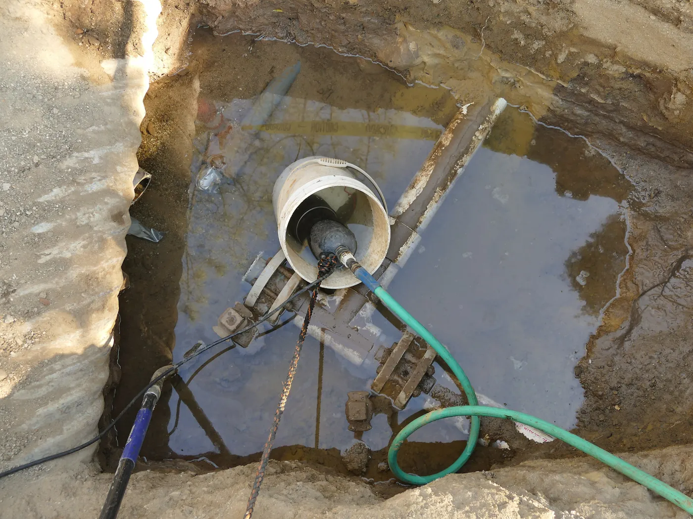 Valve replacement, 4-inch water line, just west of entry kiosk