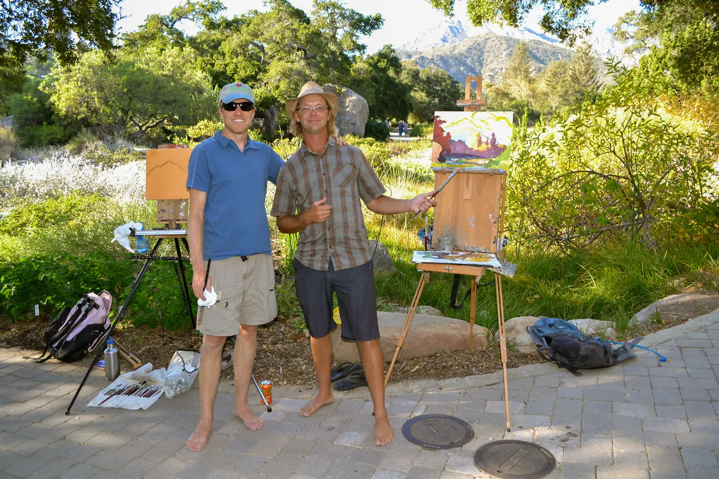 2016 Fall Native Plant Sale Preview Party, plein air artists Kevin Gleason and Chris Potter