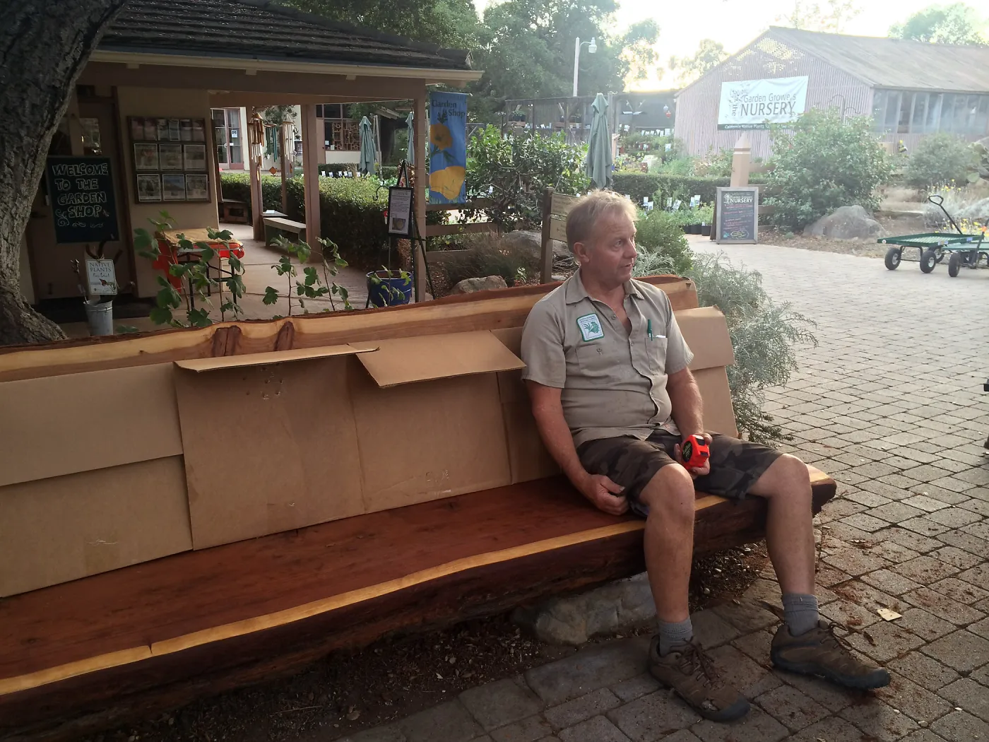 Installation of the Katherine Muller bench