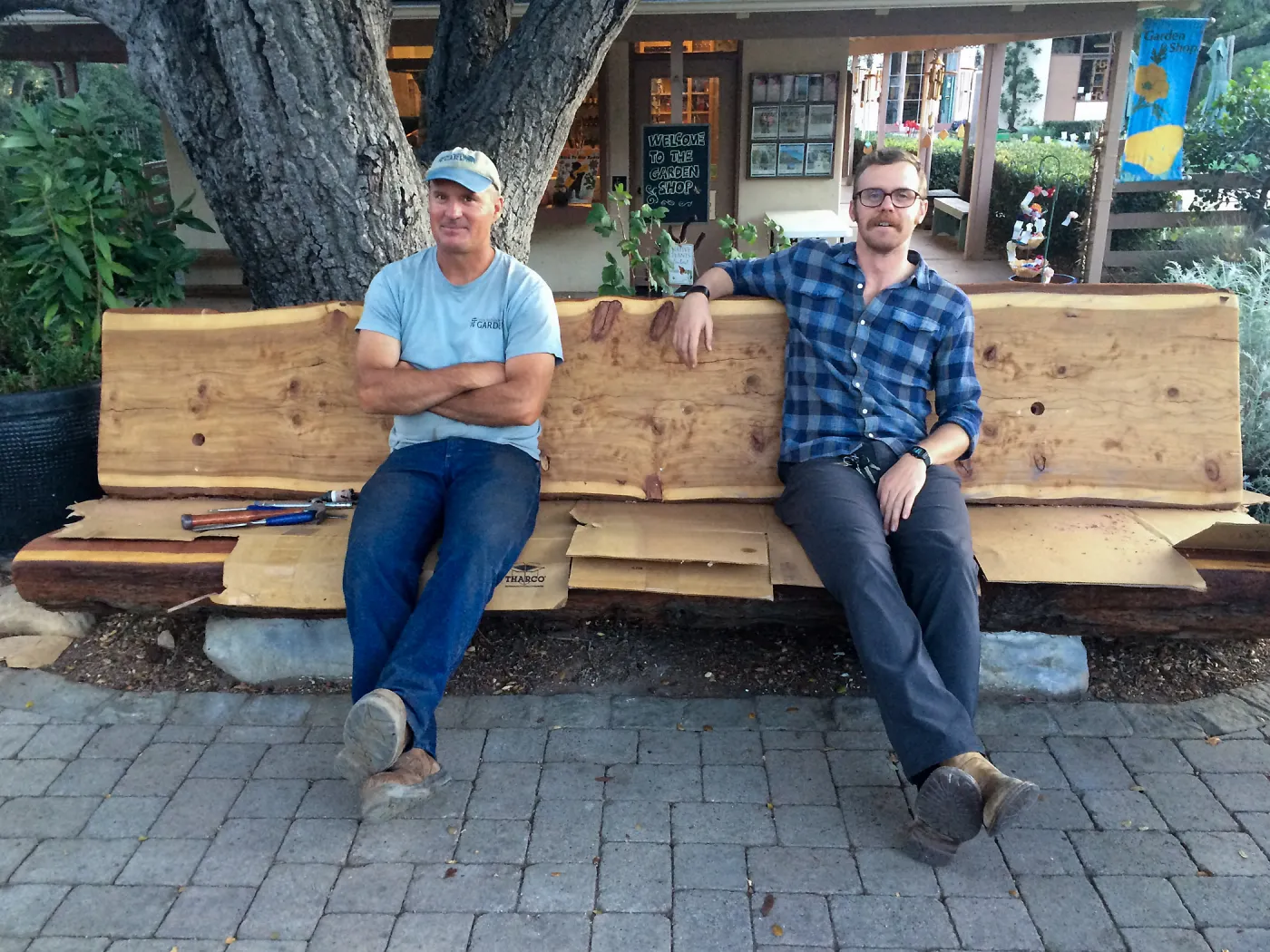 Katherine Muller bench, Tony Lee, Tim Kershaw