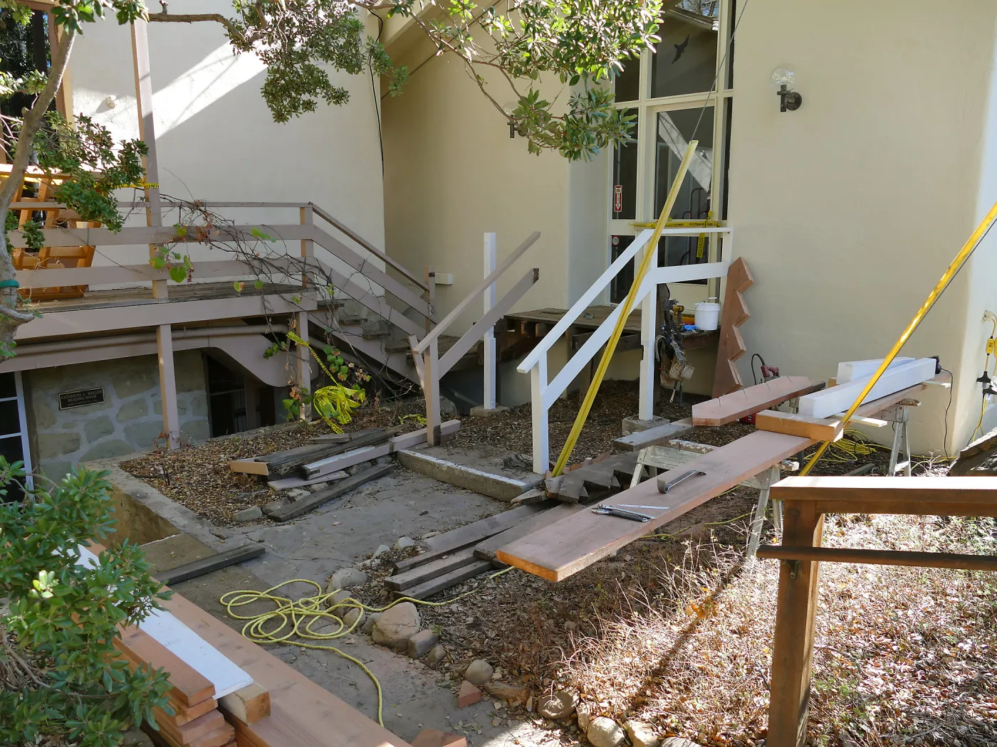 Old Herbarium, now Education Center, entry steps repair