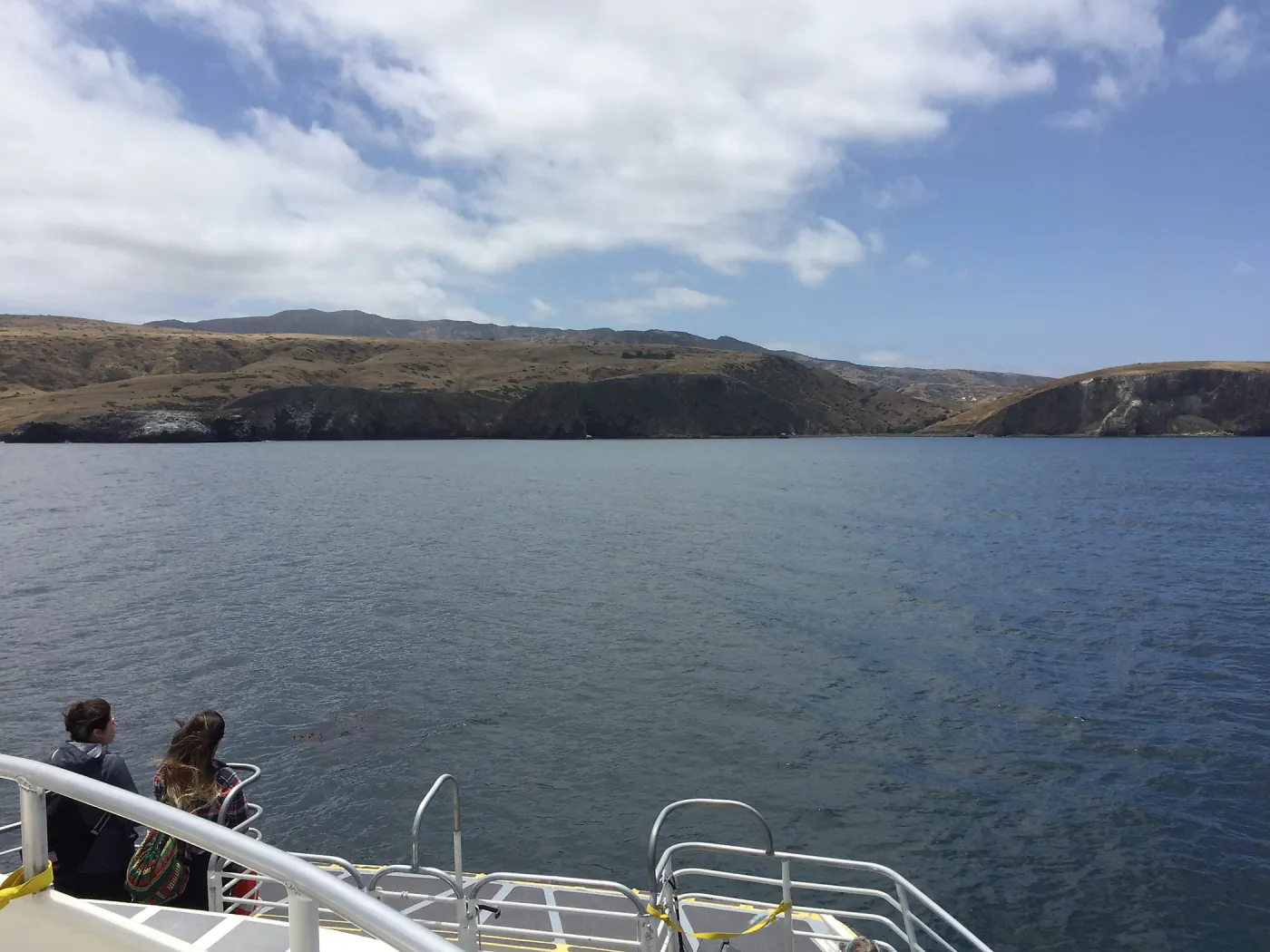 Santa Cruz Island Trip, from the boat