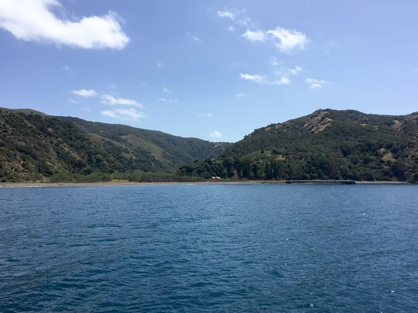 Santa Cruz Island Trip, from the boat