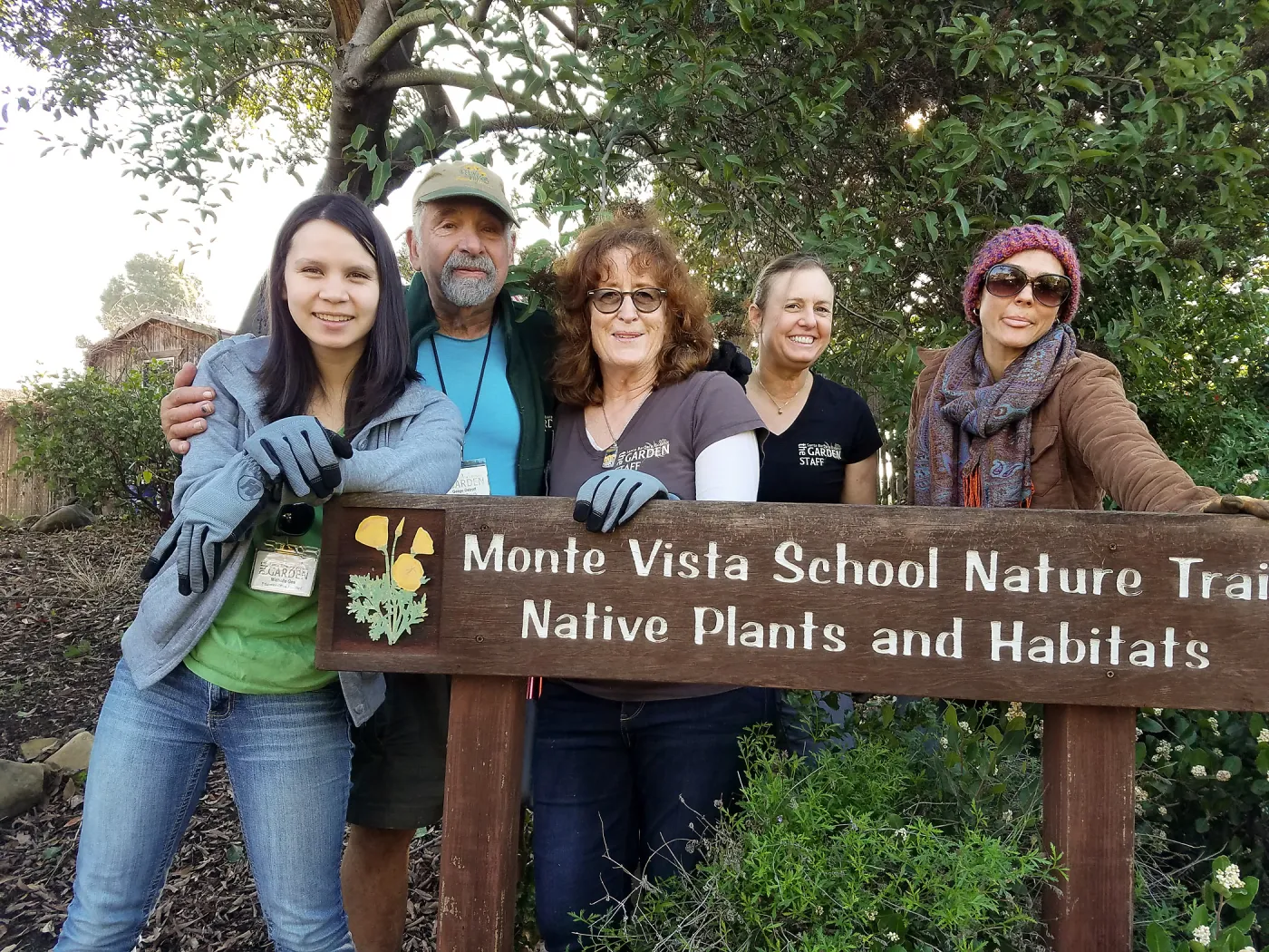 Martin Luther King Day of Service, SBBG staff working at Monte Vista School