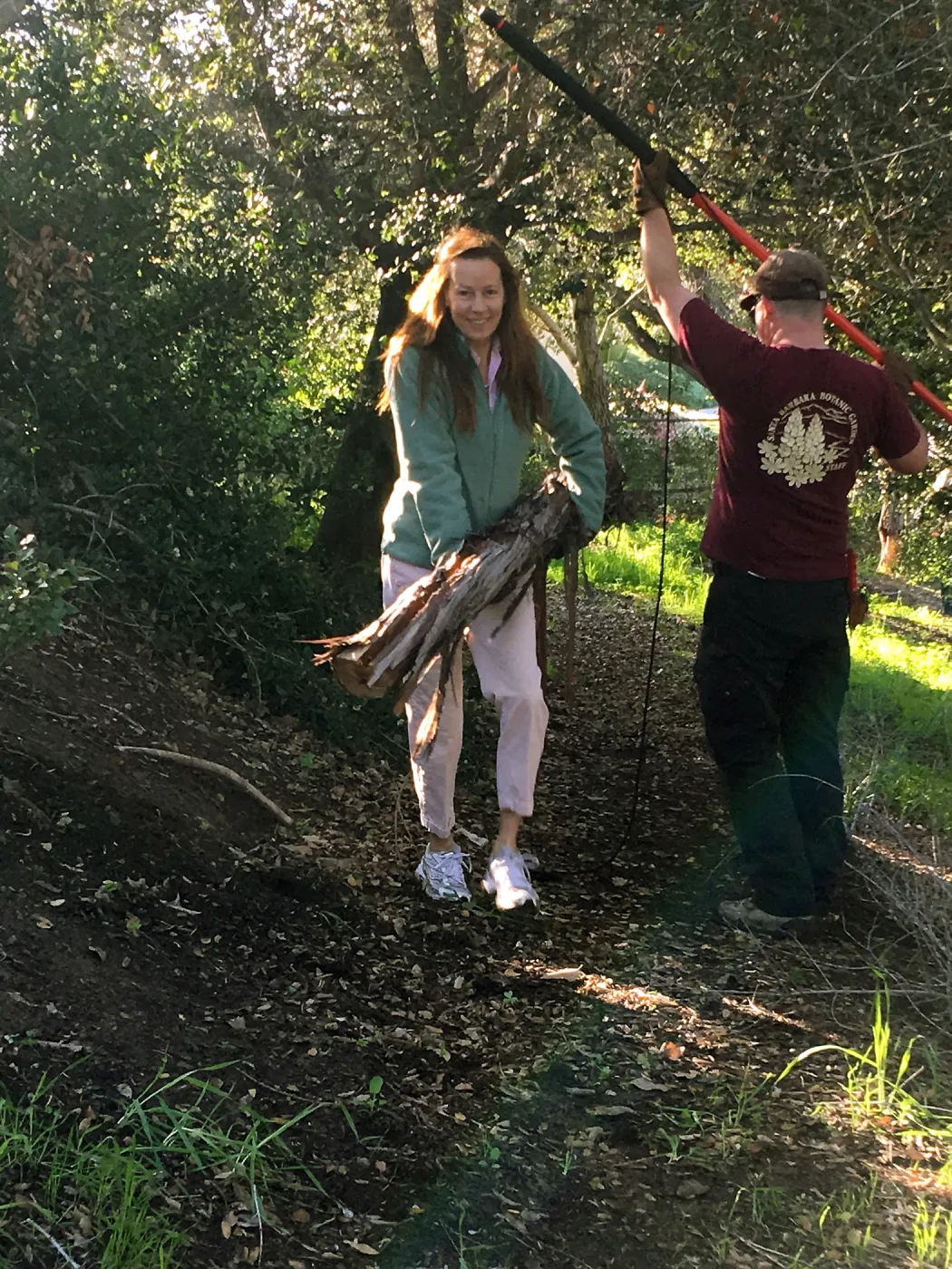 Martin Luther King Day of Service, SBBG staff working at Monte Vista School