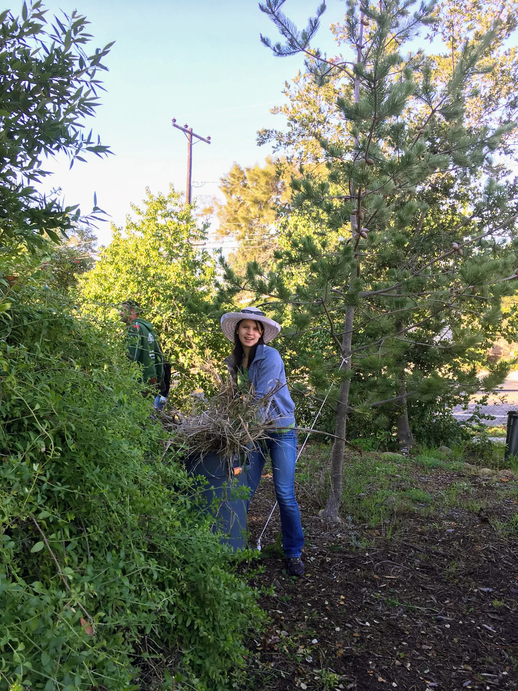 Martin Luther King Day of Service, SBBG staff working at Monte Vista School