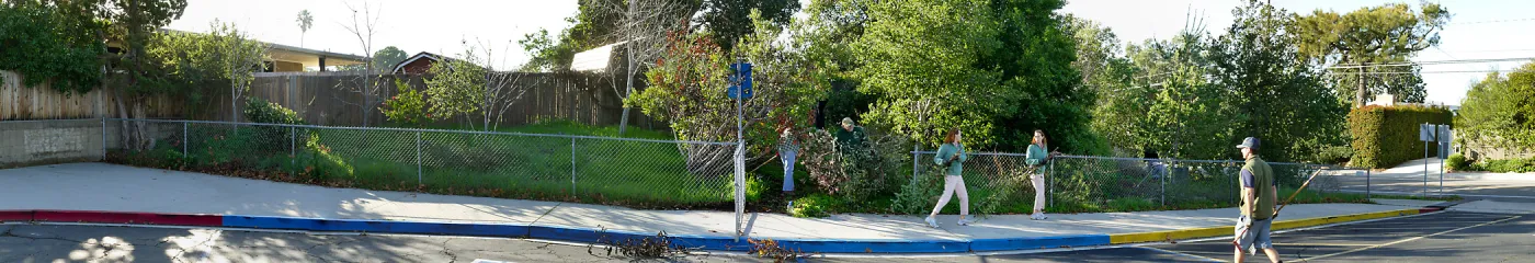 Martin Luther King Day of Service, SBBG staff working at Monte Vista School