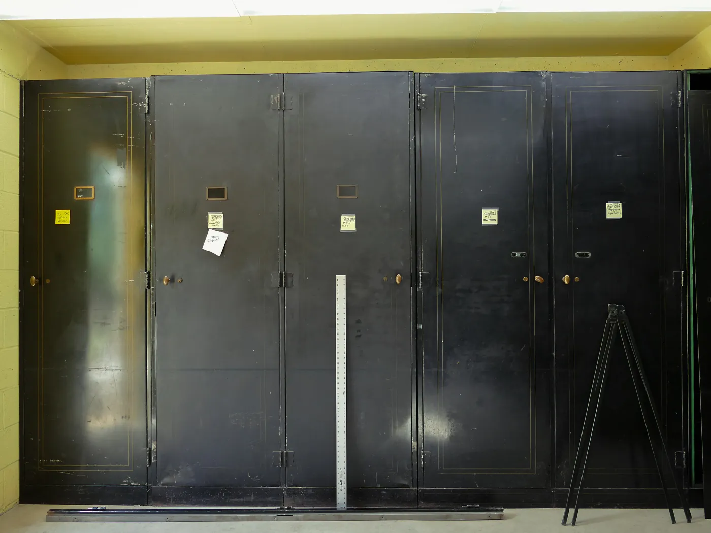 Old herbarium cabinets after collection was moved to the Pritzlaff Conservation Center