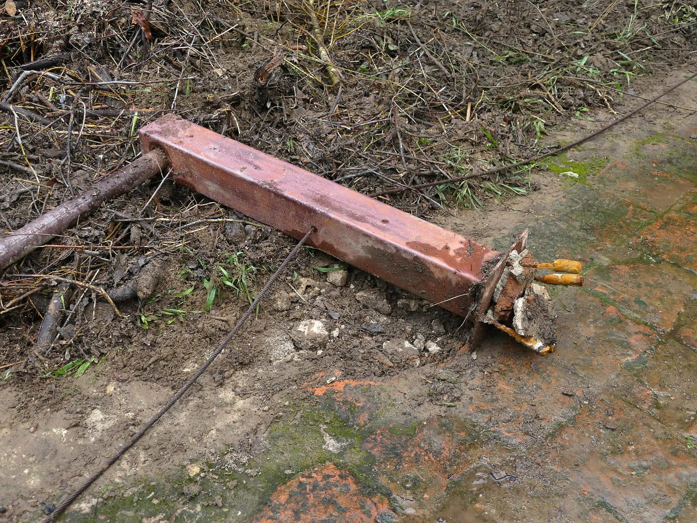 Mission Dam railing damaged in the February 17 2017 rainstorm