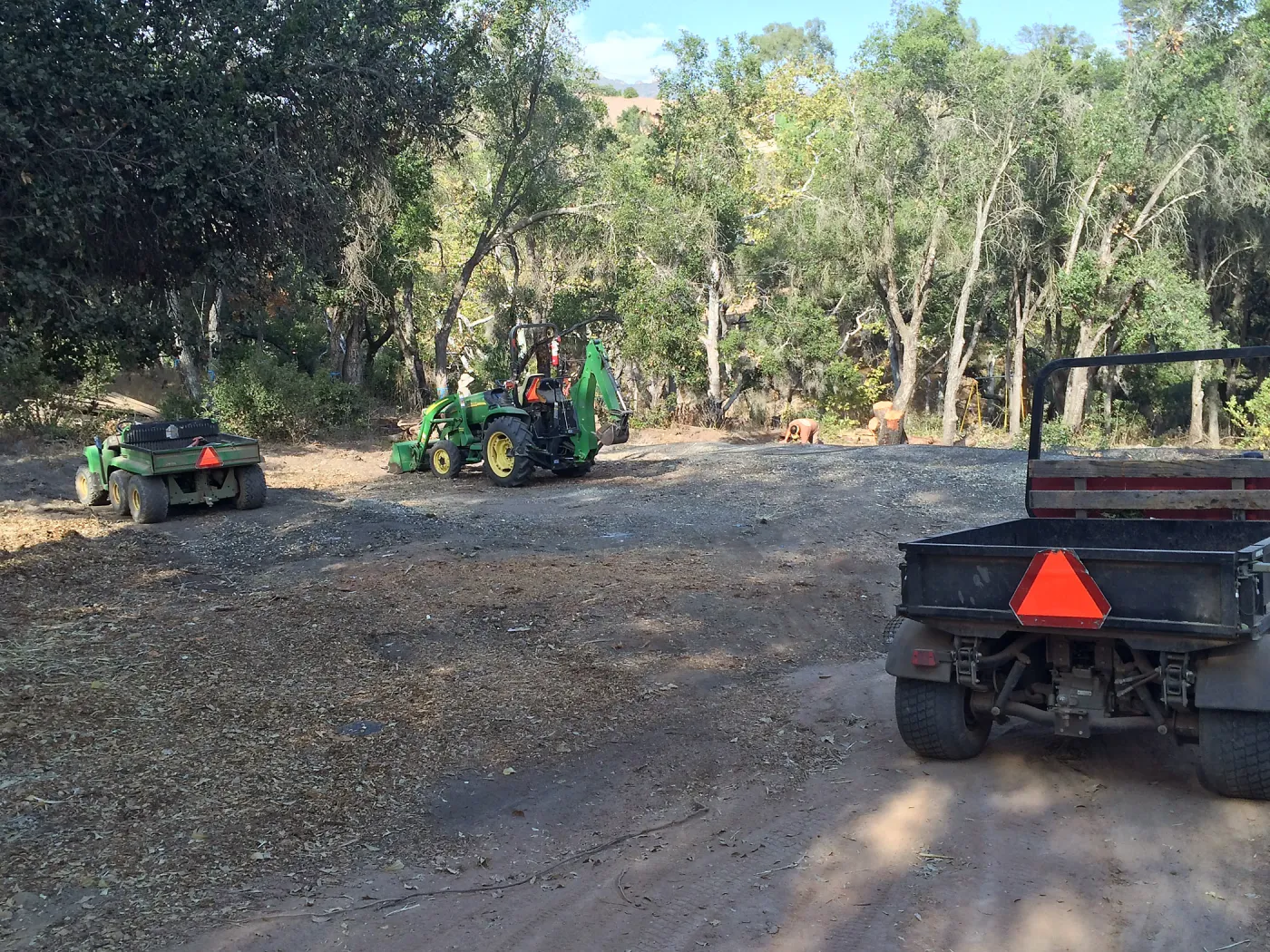 Getting ready for soil stock pile at Hansen archeological site