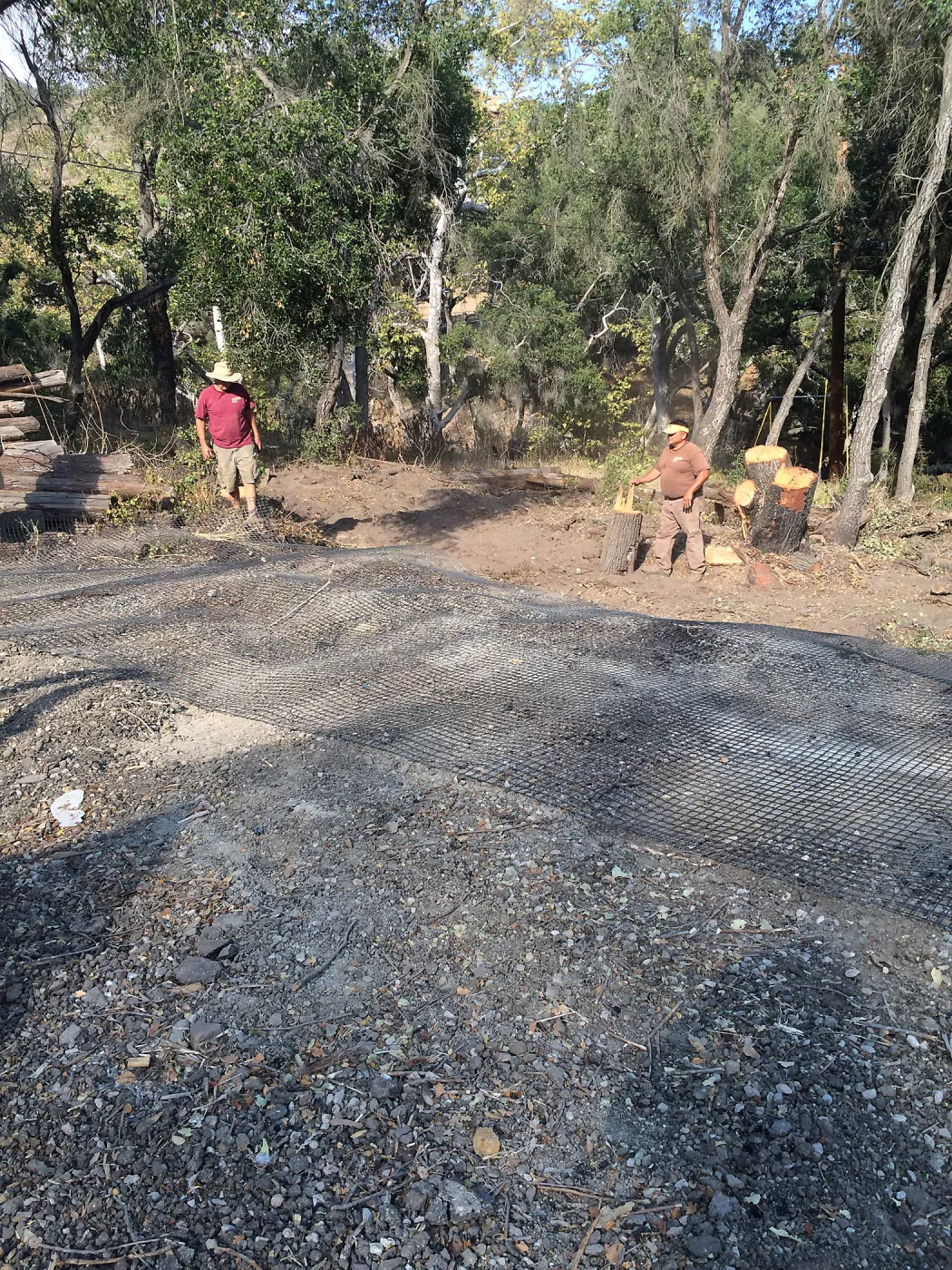 Getting ready for soil stock pile at Hansen archeological site