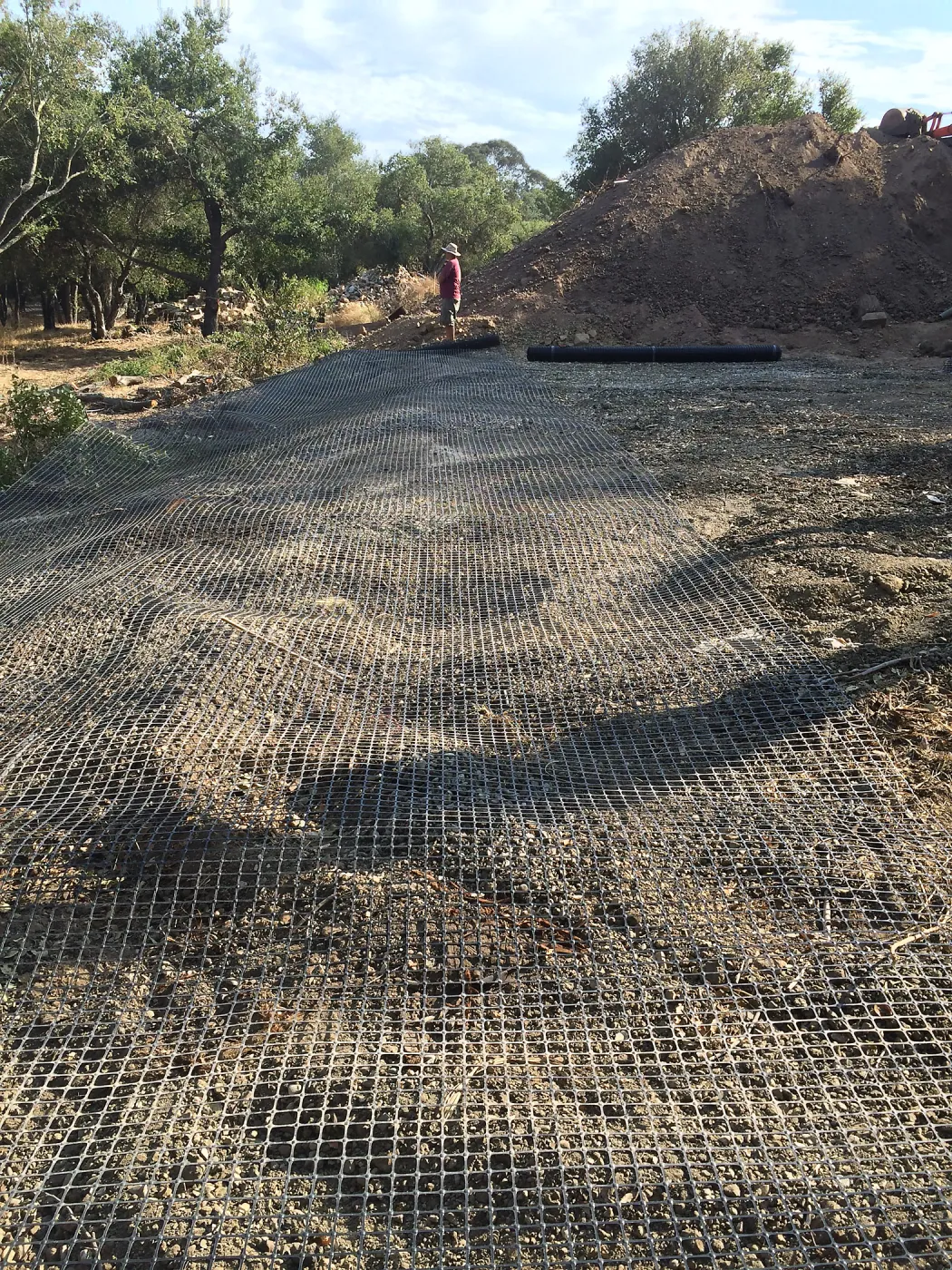 Getting ready for soil stock pile at Hansen archeological site