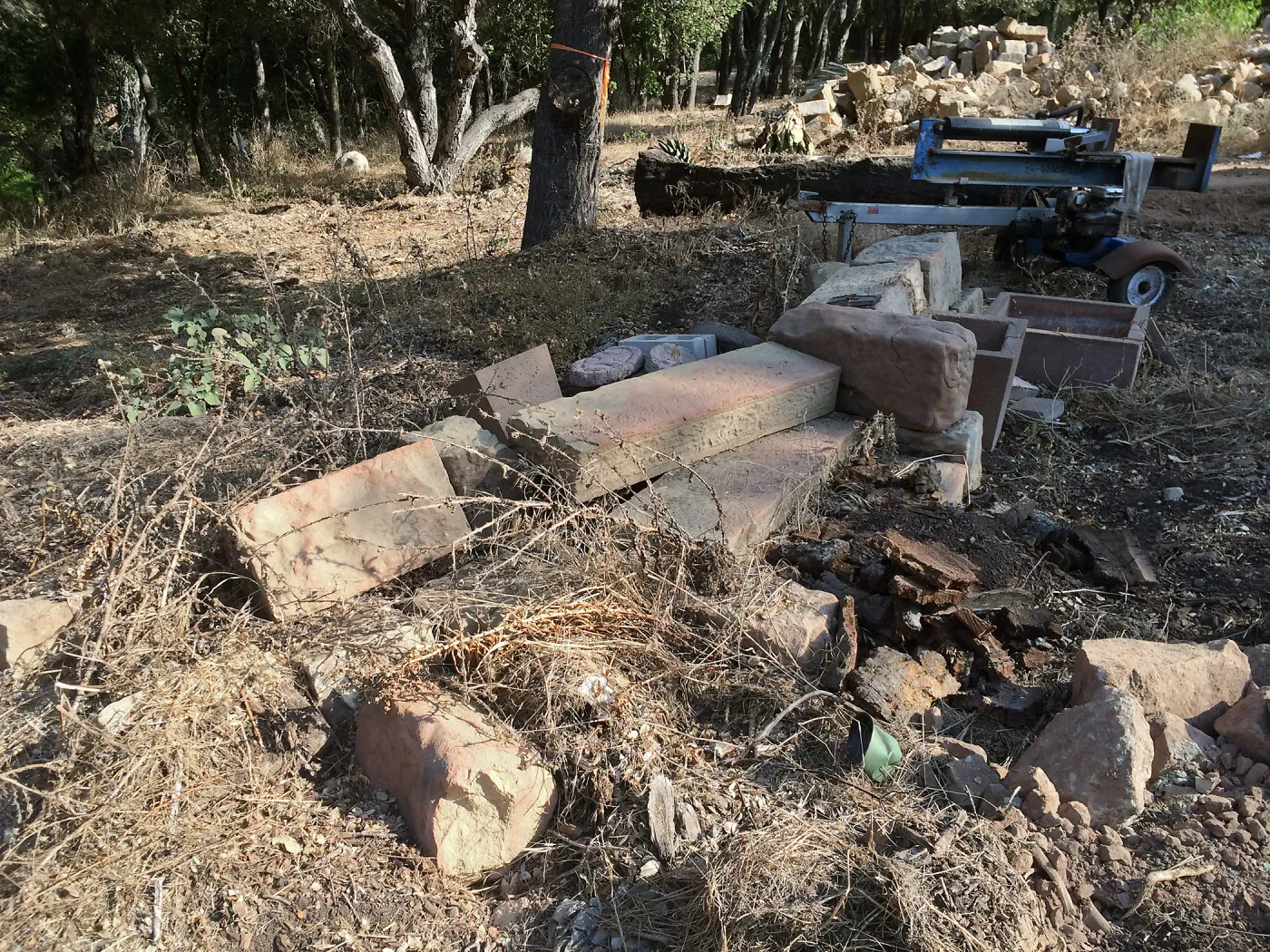 Getting ready for soil stock pile