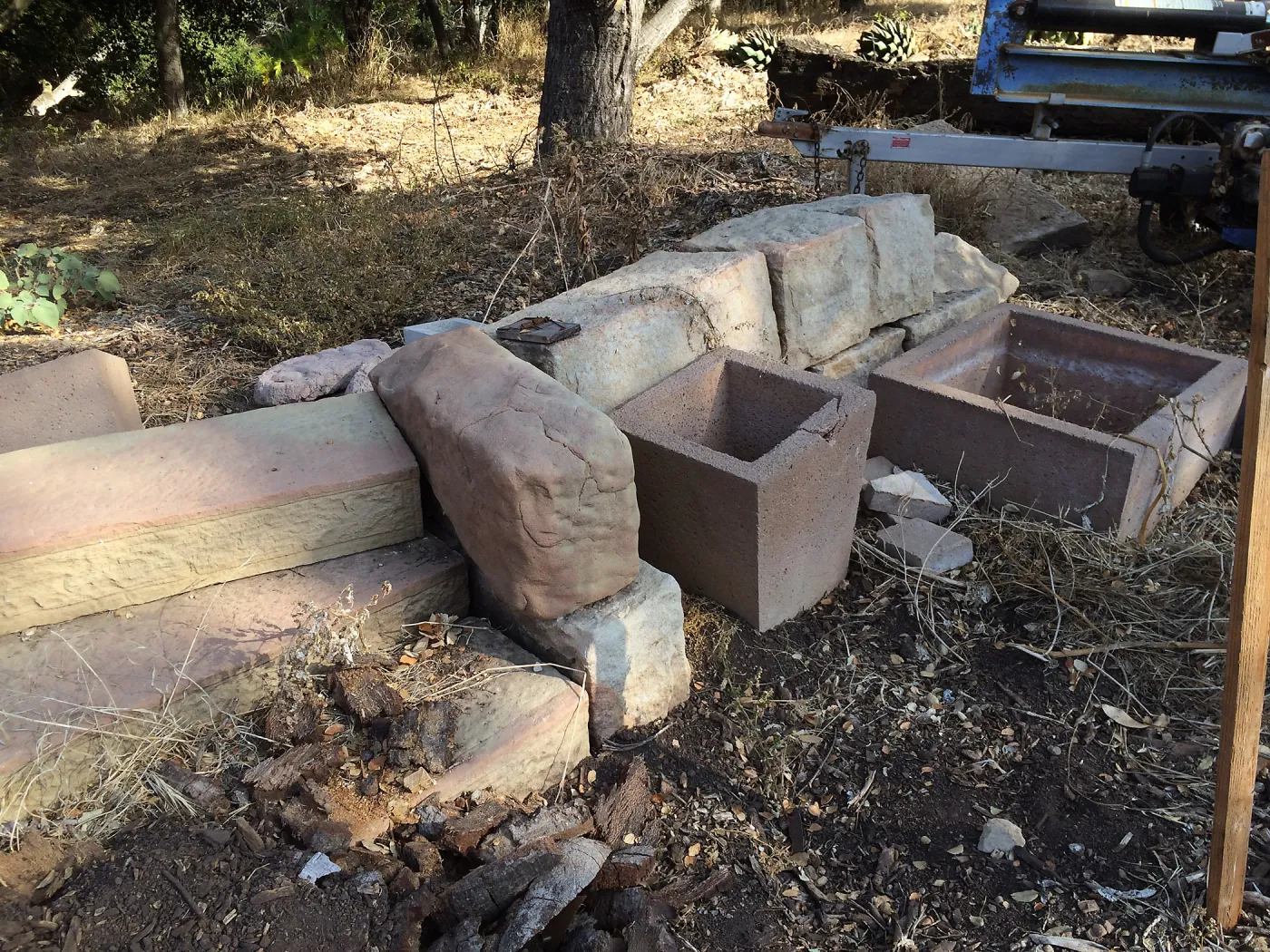 Getting ready for soil stock pile