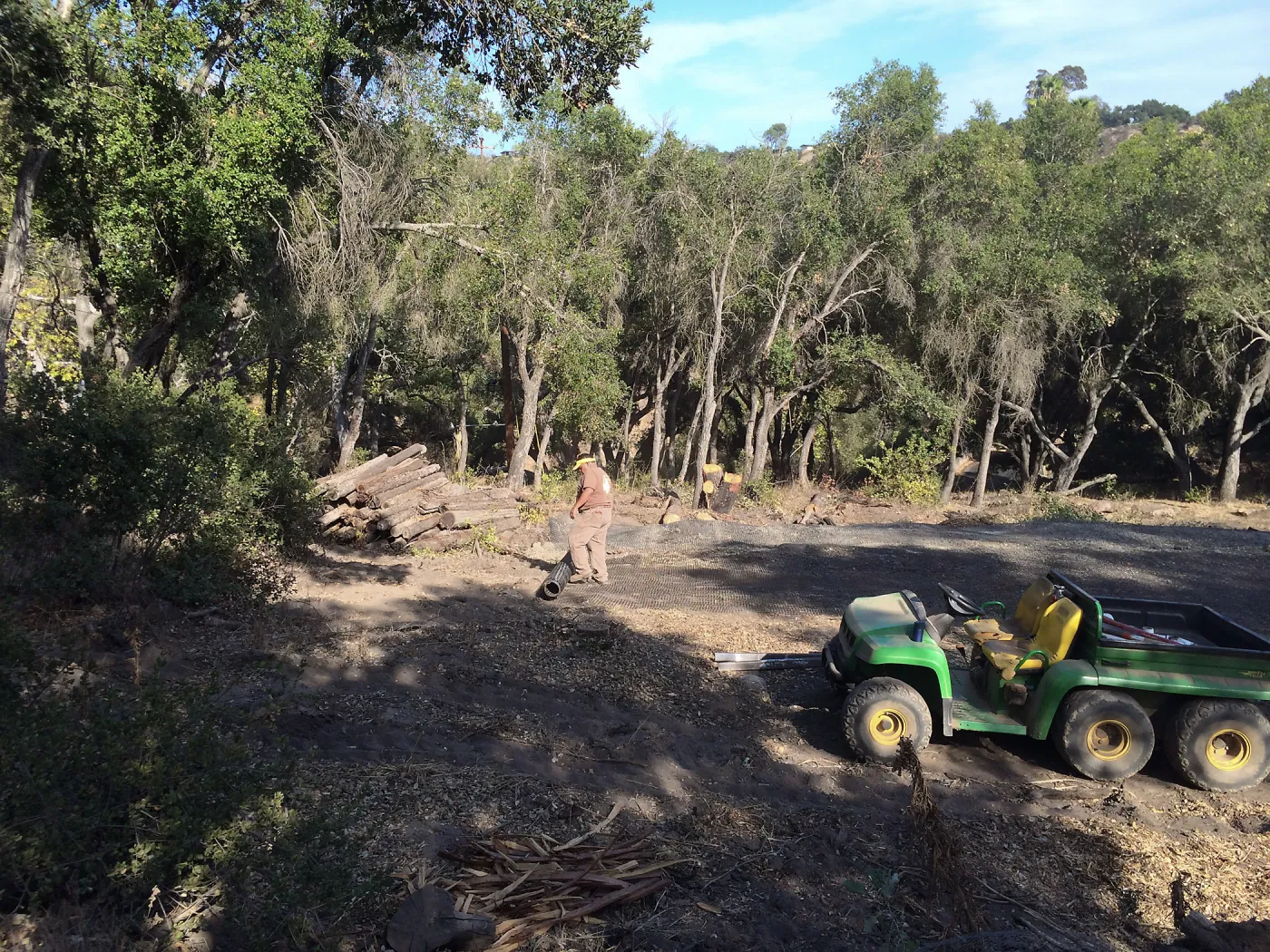 Preparing Hansen Archeological site for soil stockpile