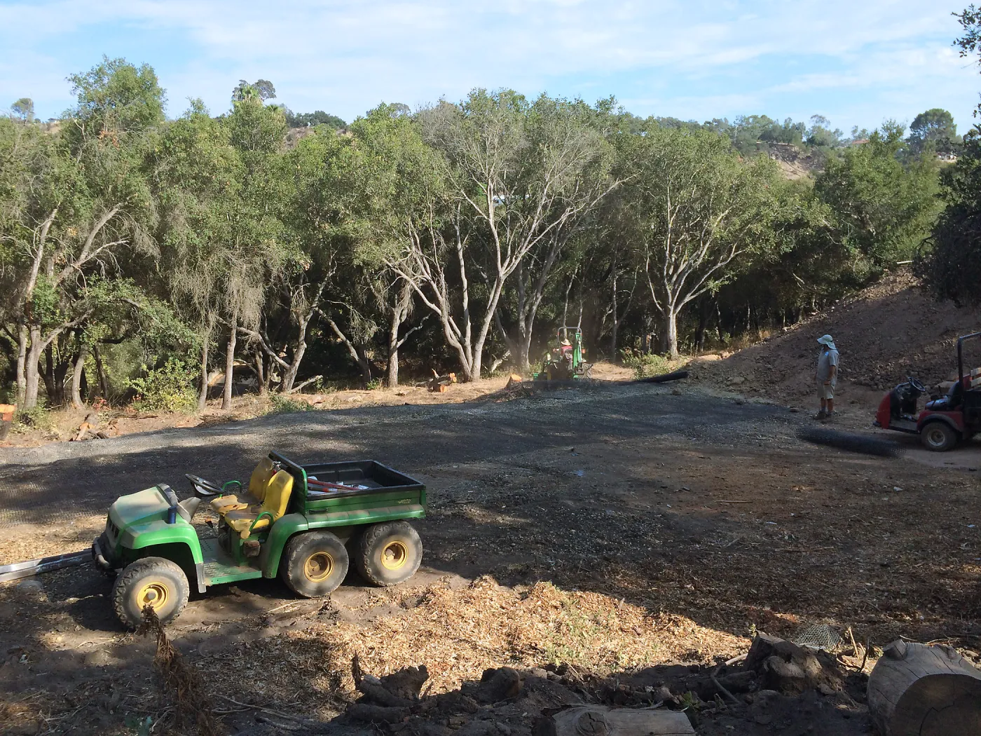 Preparing Hansen Archeological site for soil stockpile