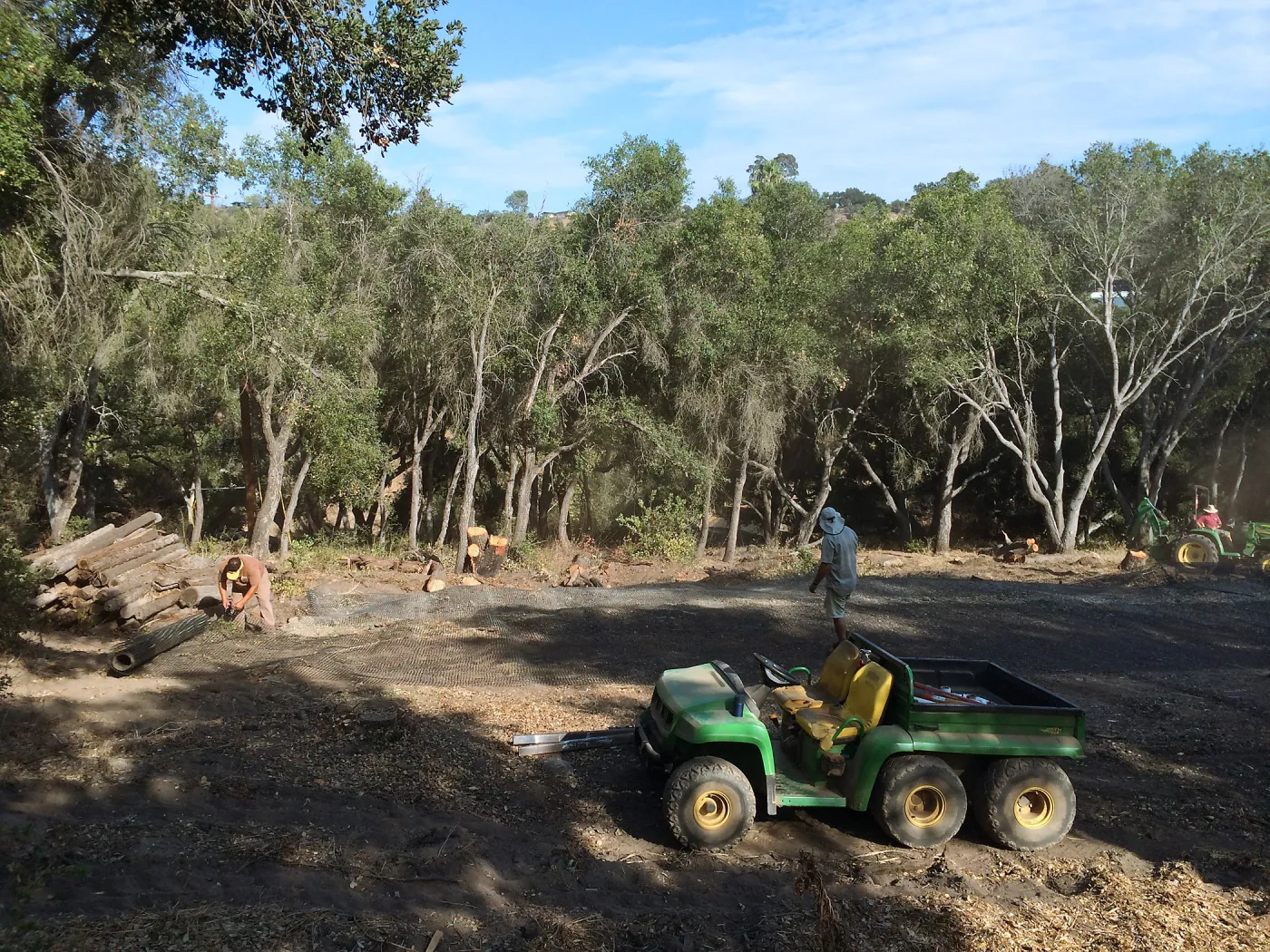 Preparing Hansen Archeological site for soil stockpile