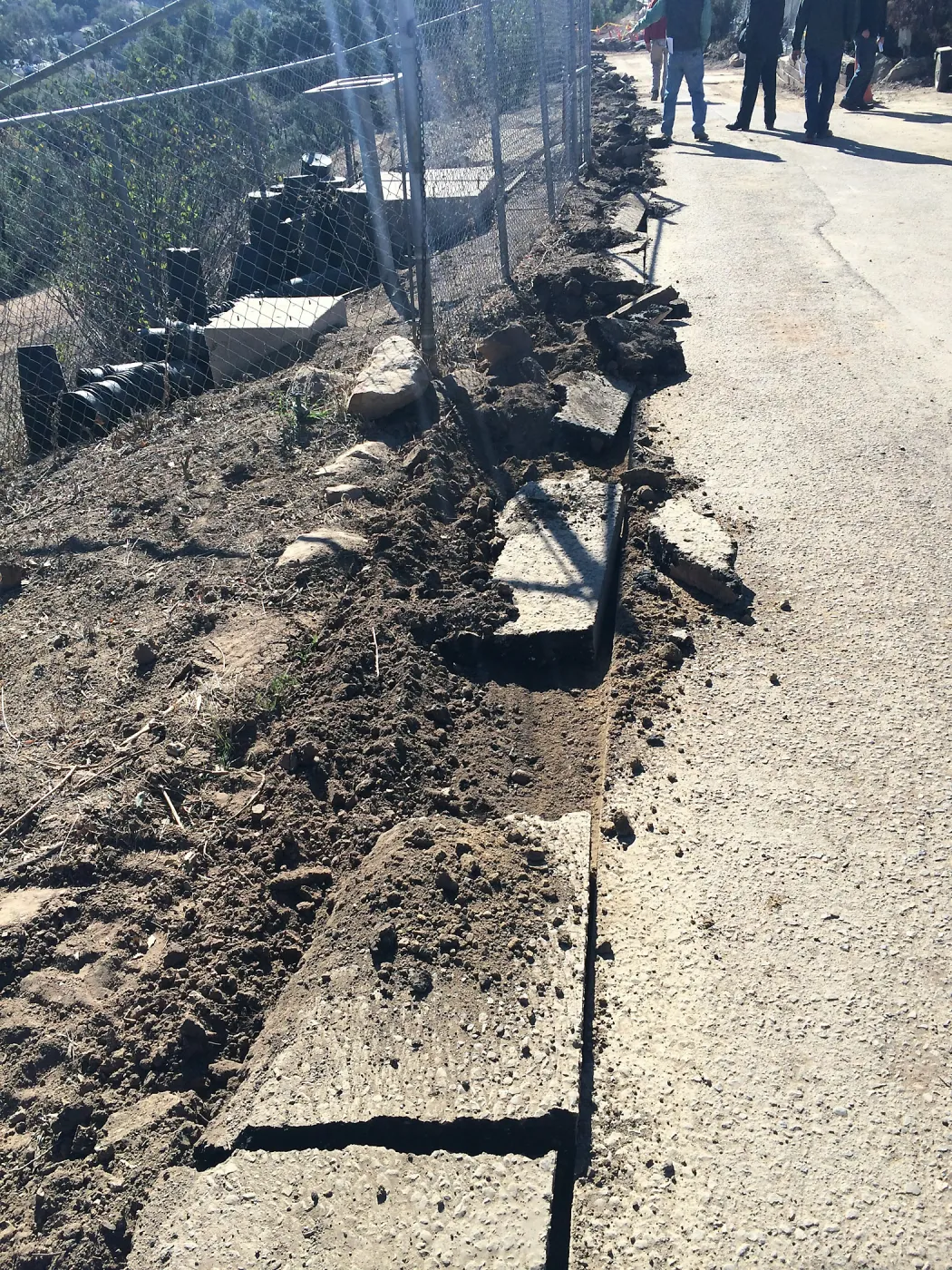 Driveway during Pritzlaff Conservation Center construction.